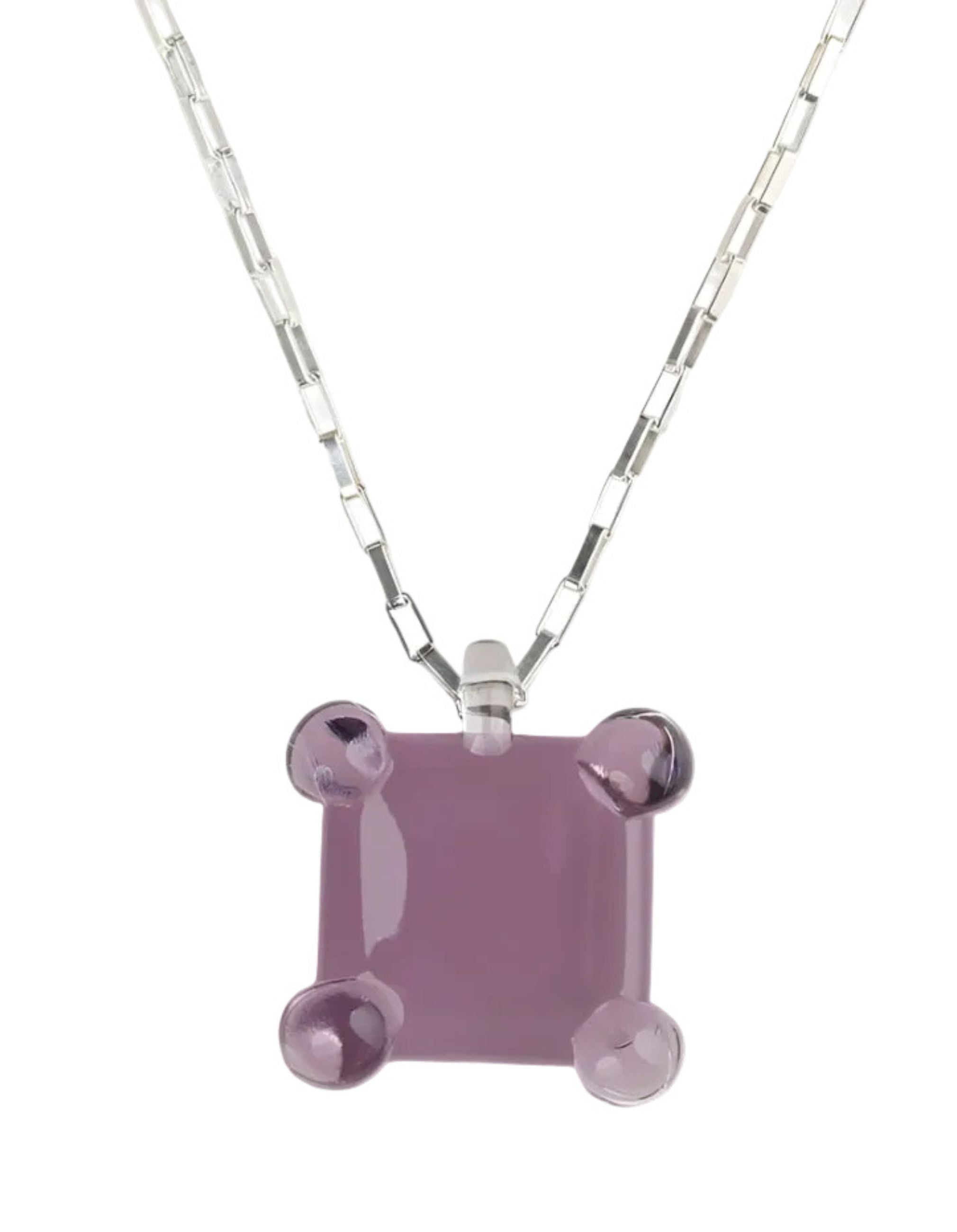 Prong Square Necklace