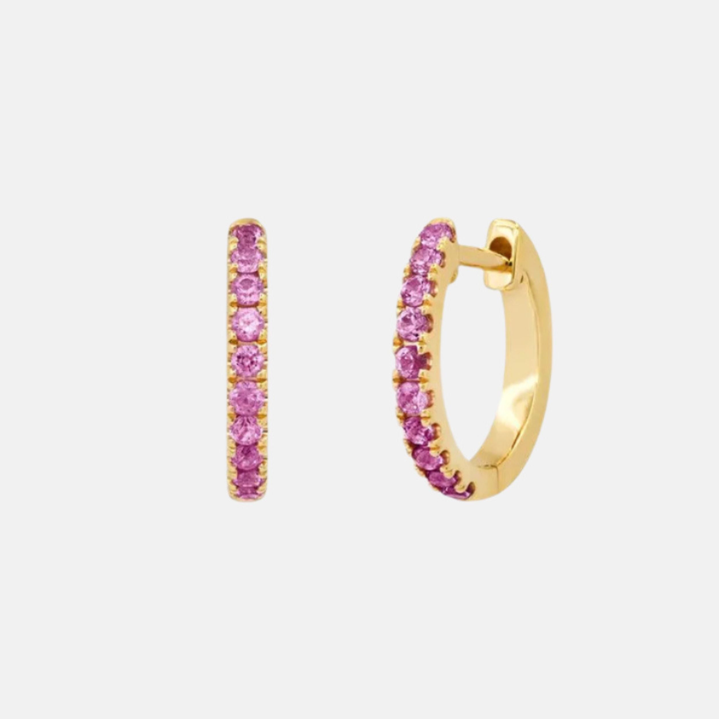 Standard Gemstone Huggies by Eriness - At Present Jewelry