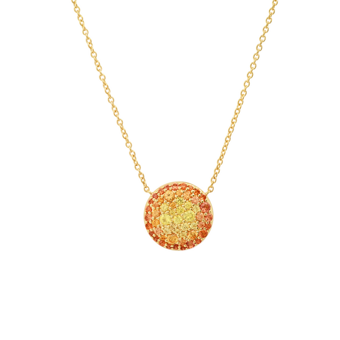 Ombré Sunburst Necklace by Eriness - At Present Jewelry
