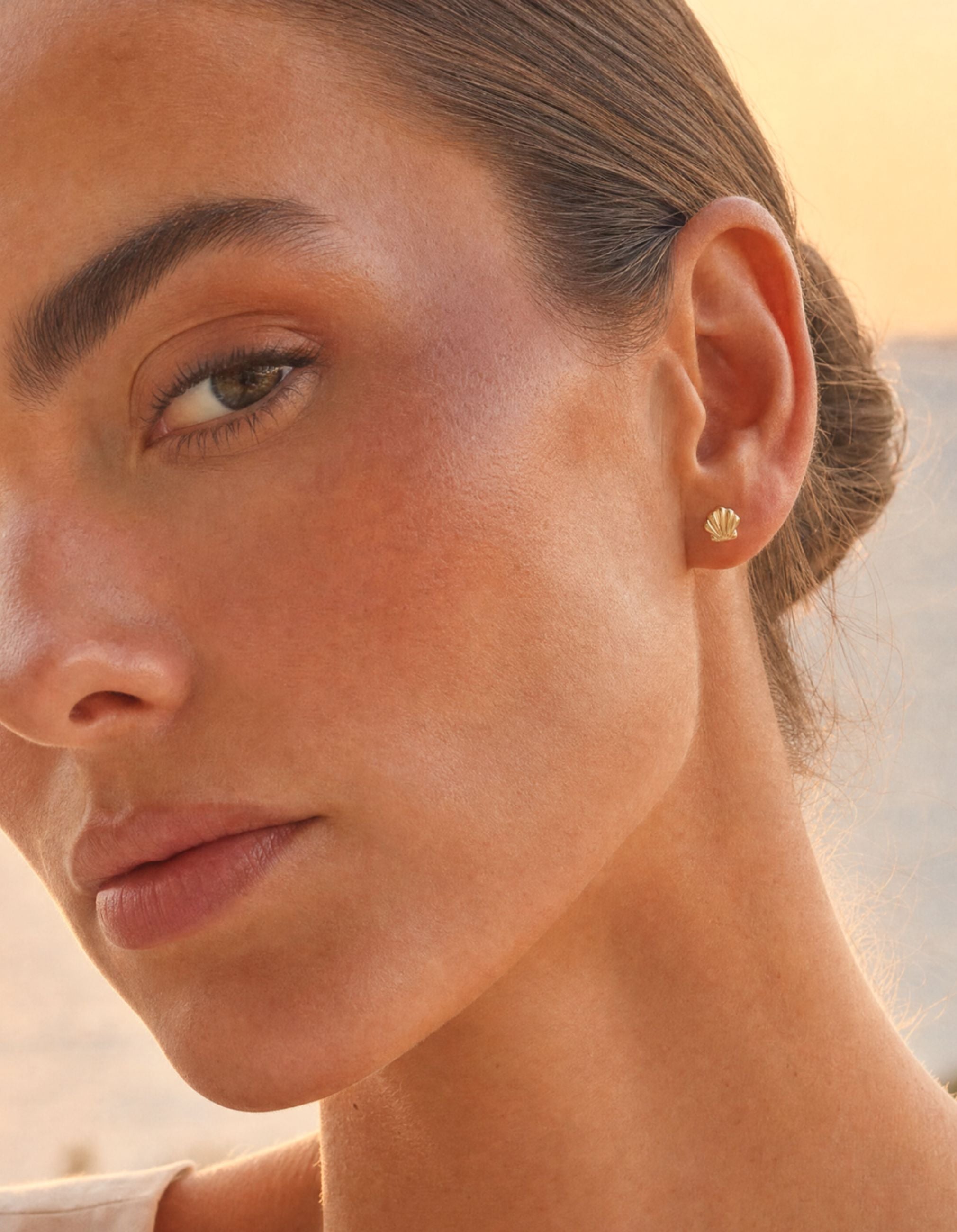 Petite Scallop Shell Studs