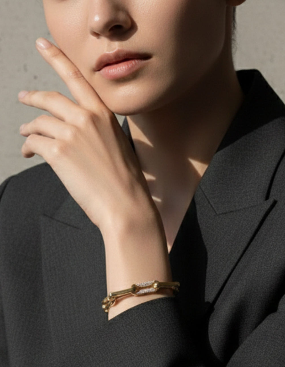 Milano Diamond Pinched Link Bracelet