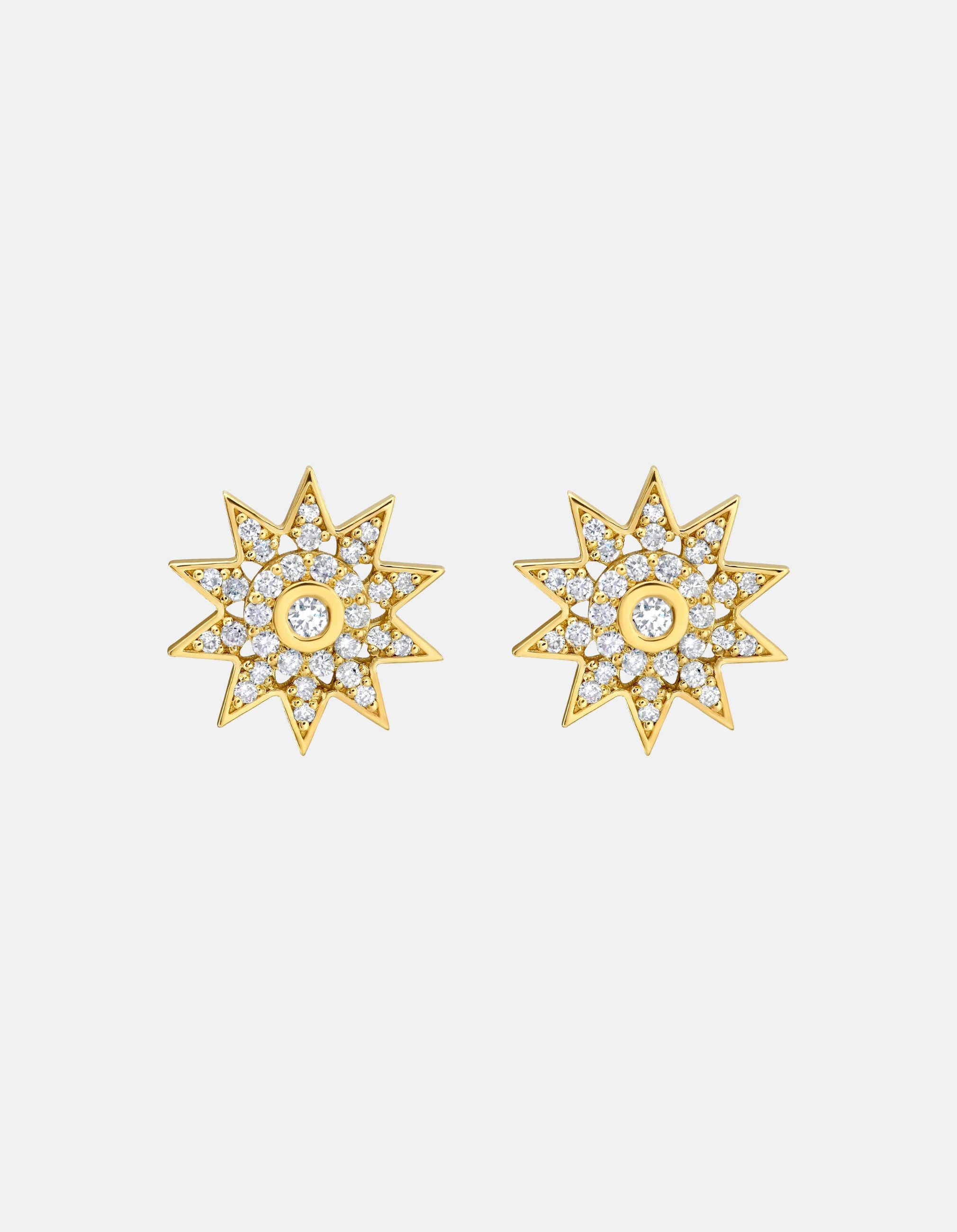 Lumière Diamond Star Post Back Earrings by Lionheart - At Present Jewelry