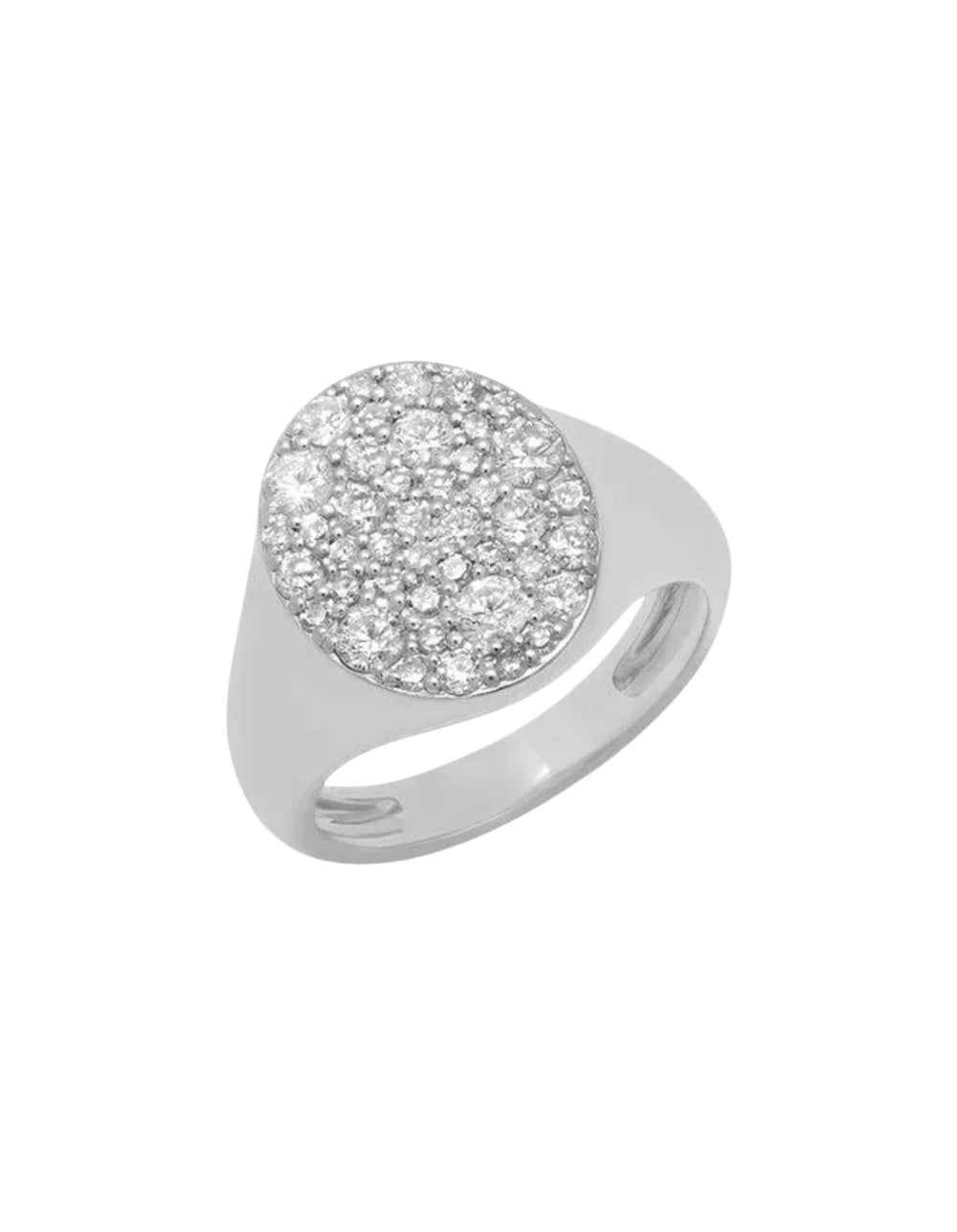 Diamond Signet Pinky Ring