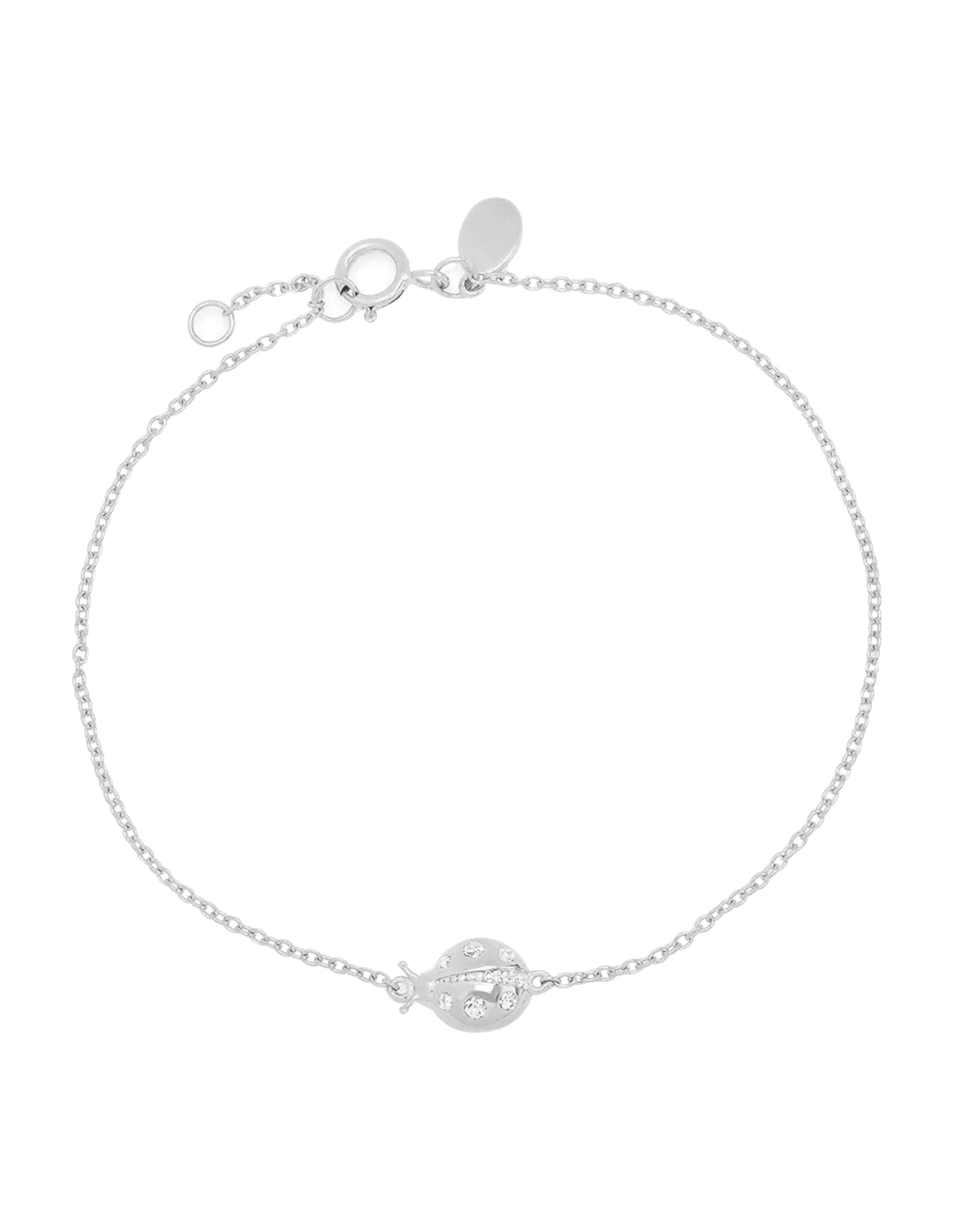 Diamond Crawling Ladybug Bracelet