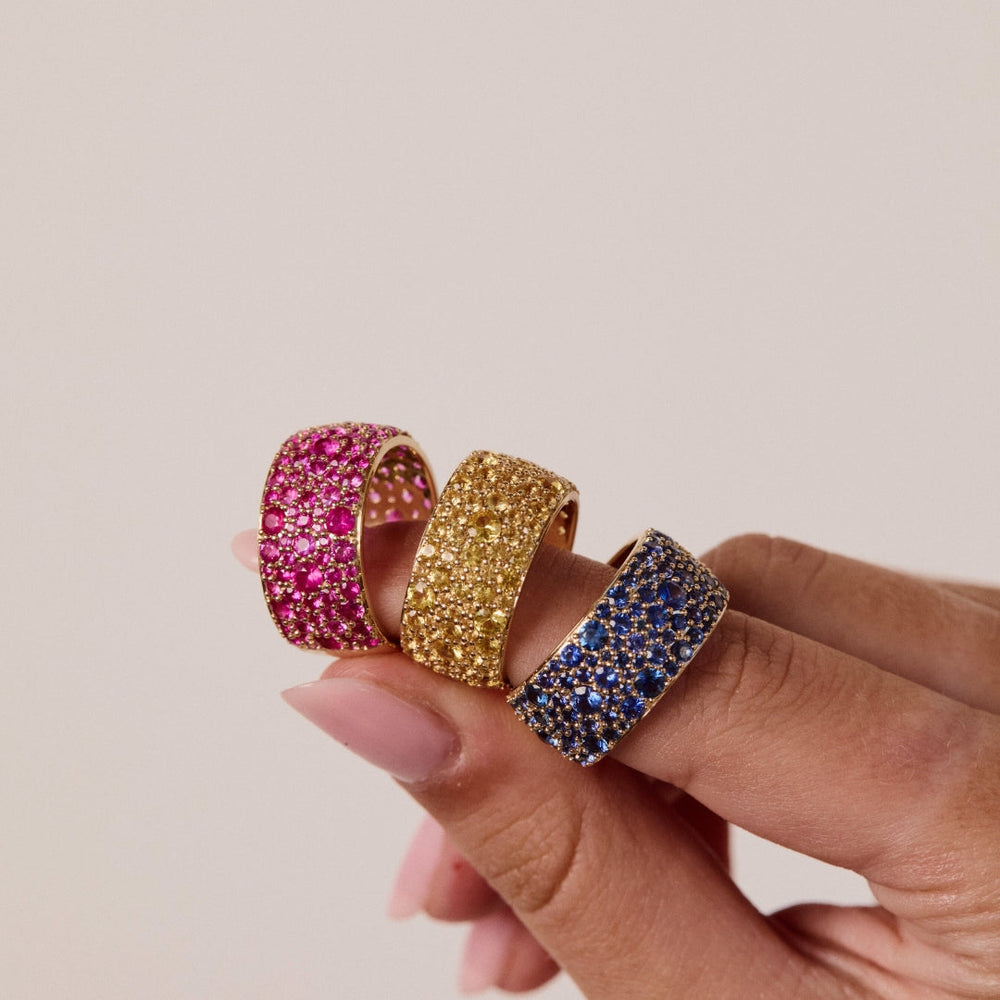 Sapphire Cigar Band by Eriness - At Present Jewelry