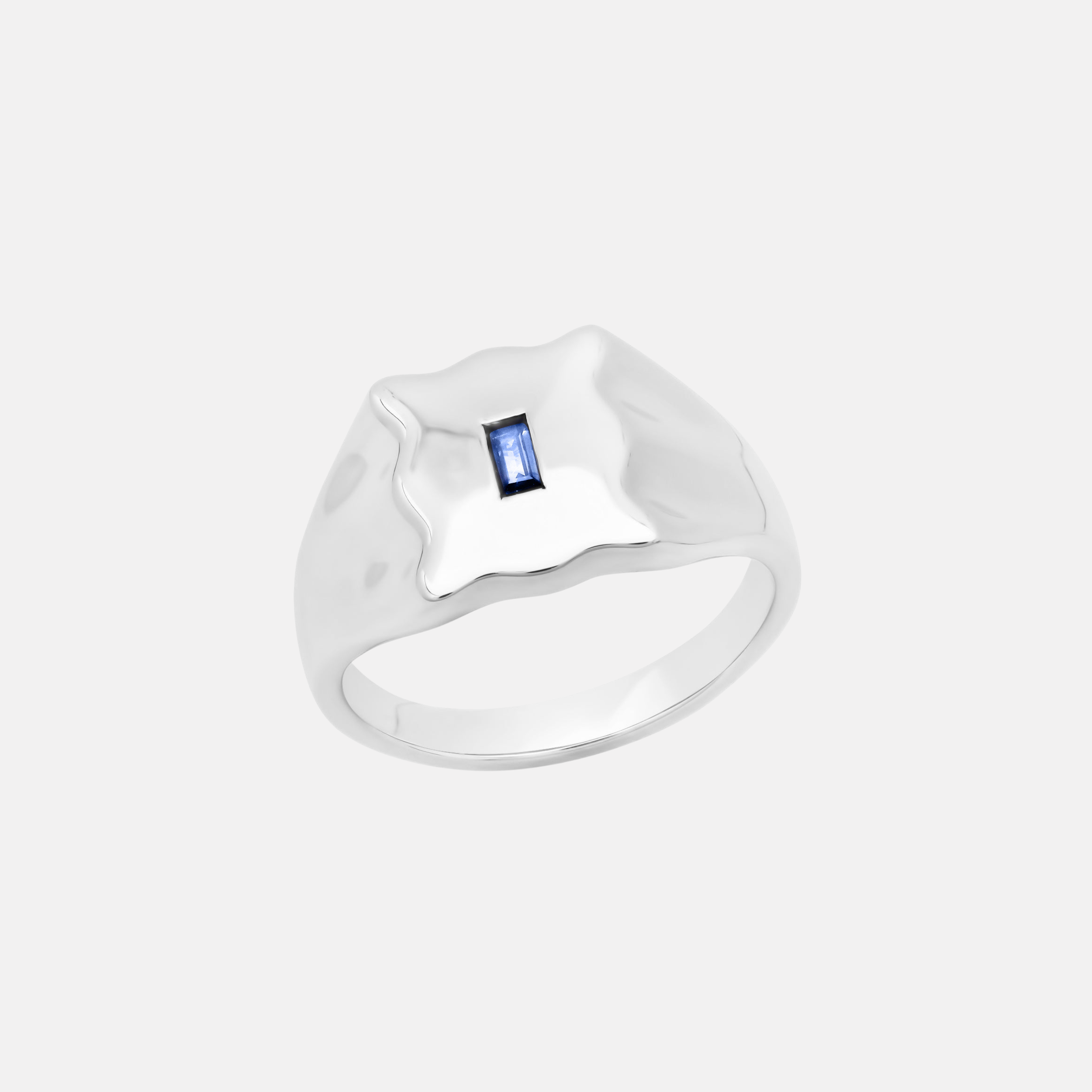 Baguette Form Signet Ring by Eriness - At Present Jewelry