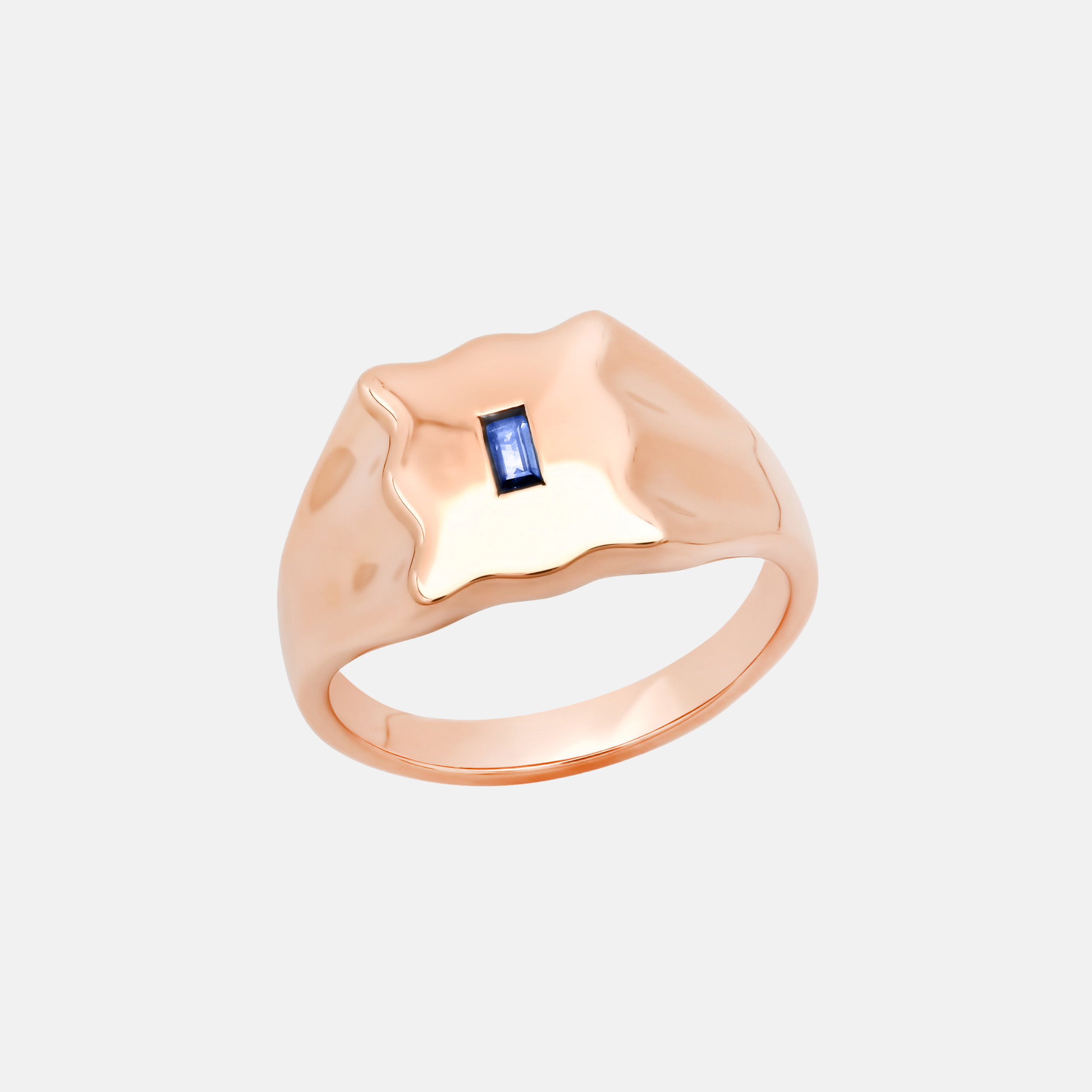 Baguette Form Signet Ring by Eriness - At Present Jewelry
