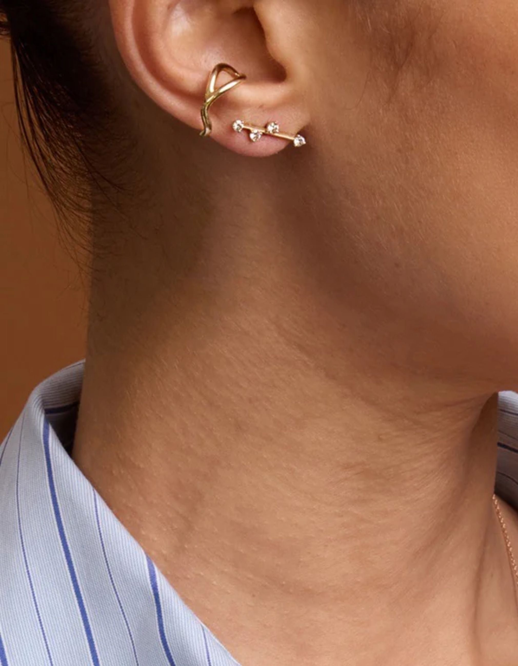 Milk Space Bar Earring