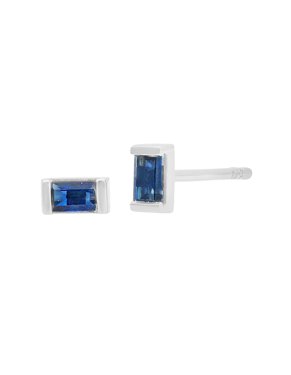 Gemstone Baguette Studs