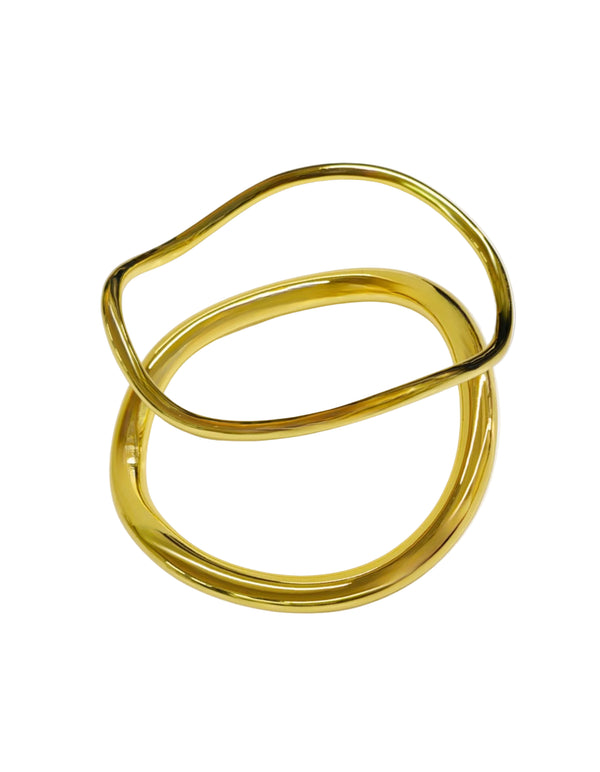 It Comes in Waves Bangle Set by Anita Berisha - At Present Jewelry
