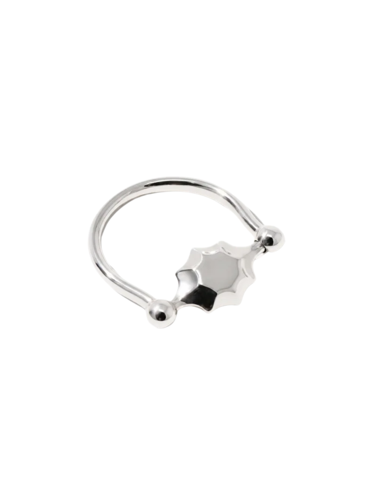 LAS Scallop Swivel Ring | Metal | Engraving