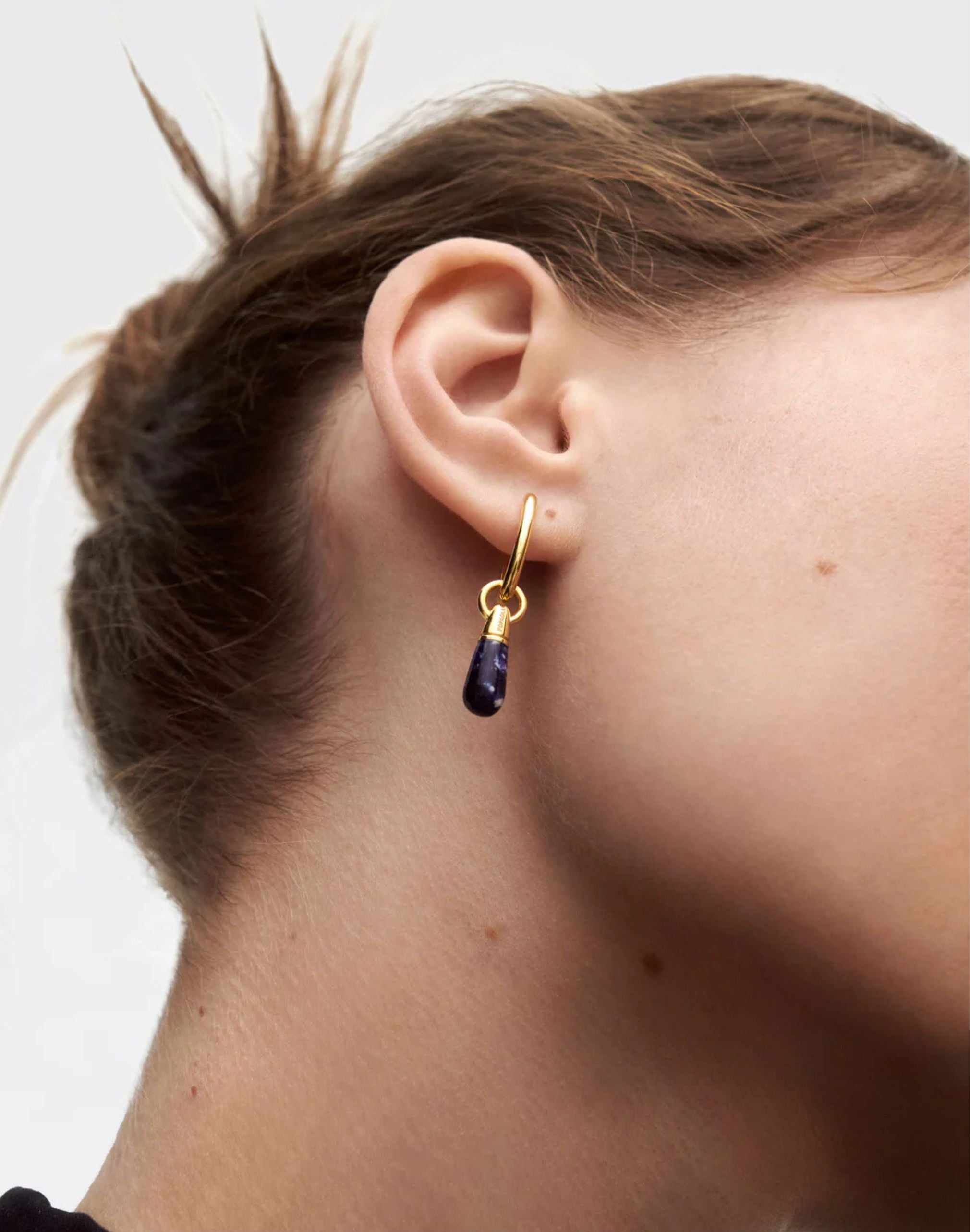 Sodalite Jupiter Single Hoop by PDPaola - At Present Jewelry