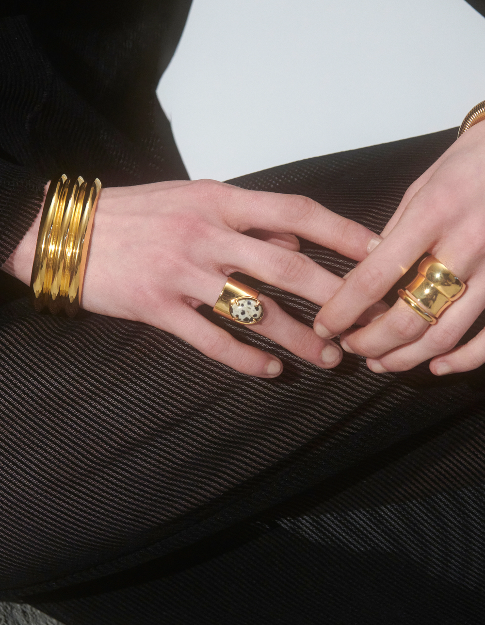 Dalmatian Offset Ring