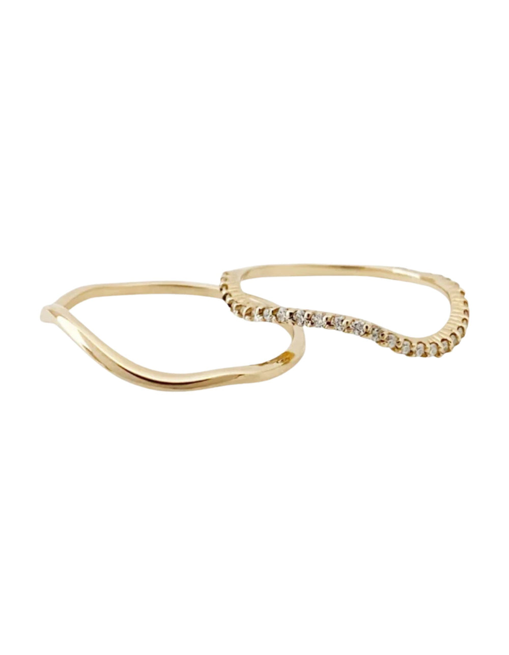 Nalu Plain Wave Band Ring