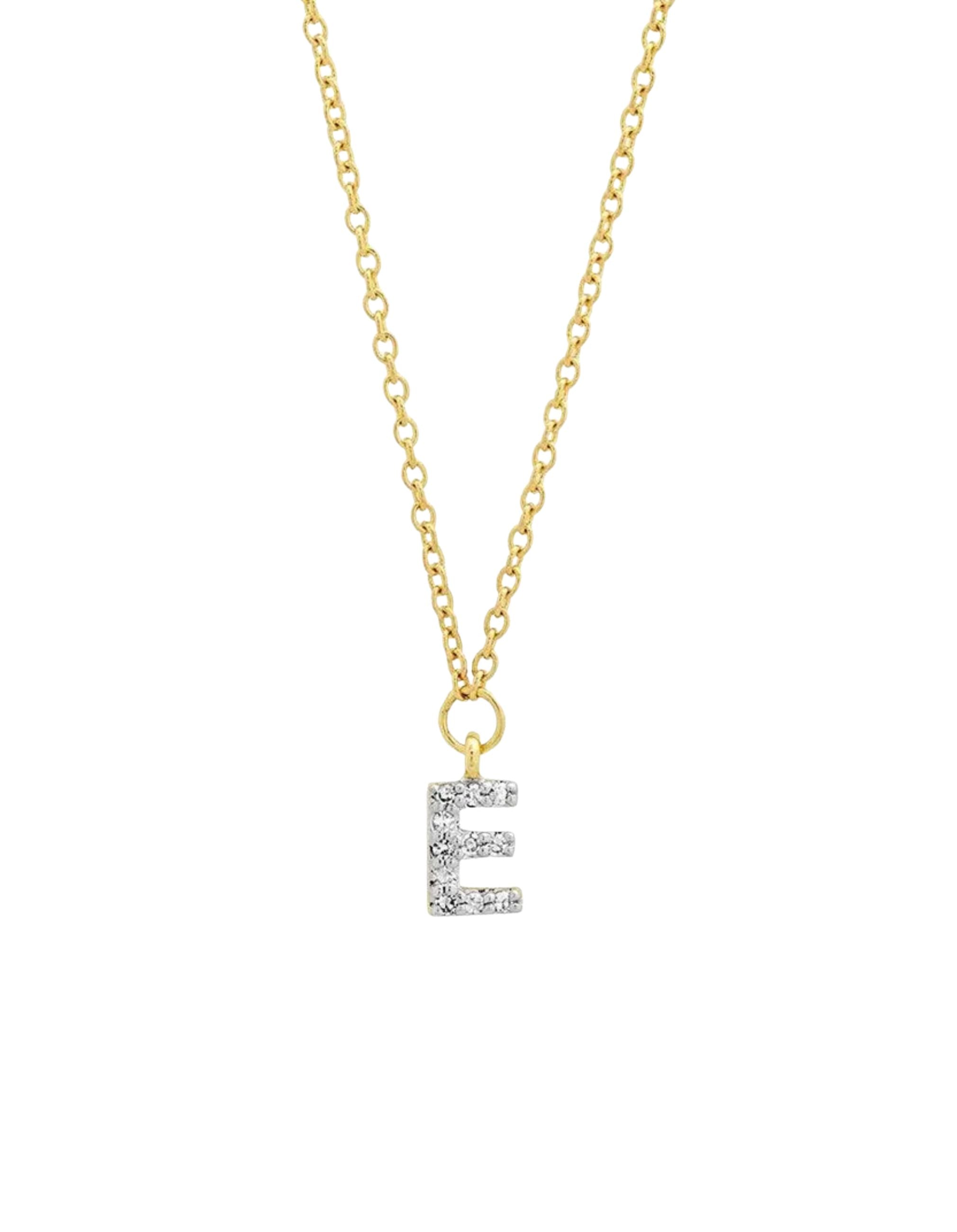 Diamond Mini Initial Necklace