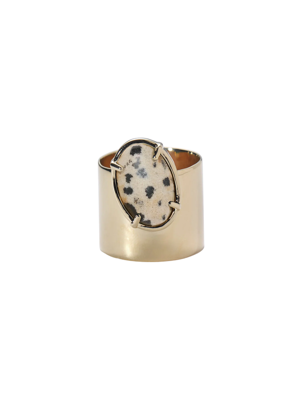 Dalmatian Offset Ring