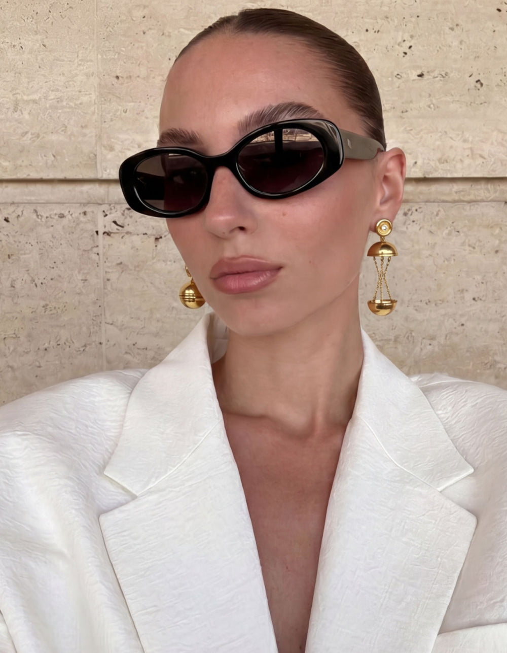 Shimmer Hatch Earrings