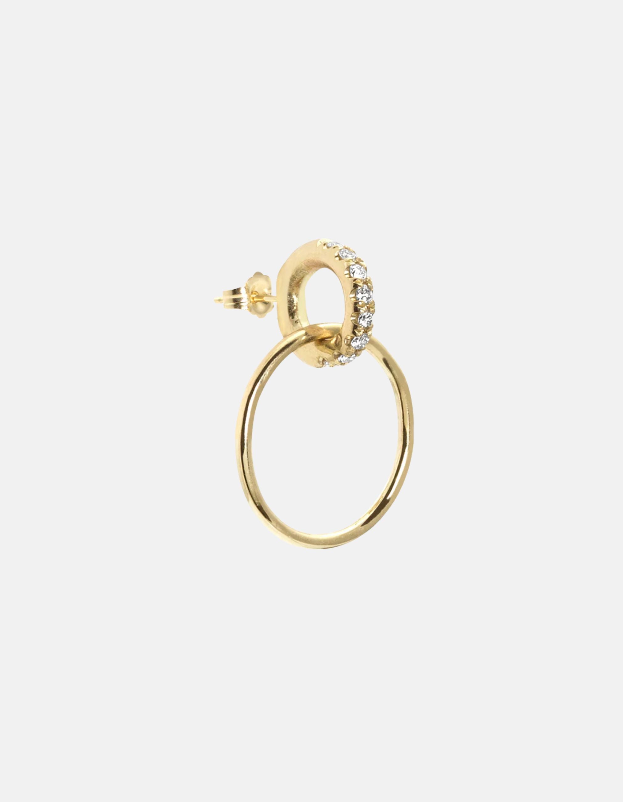 Petite Vita Pavé Hoops by White/Space - At Present Jewelry