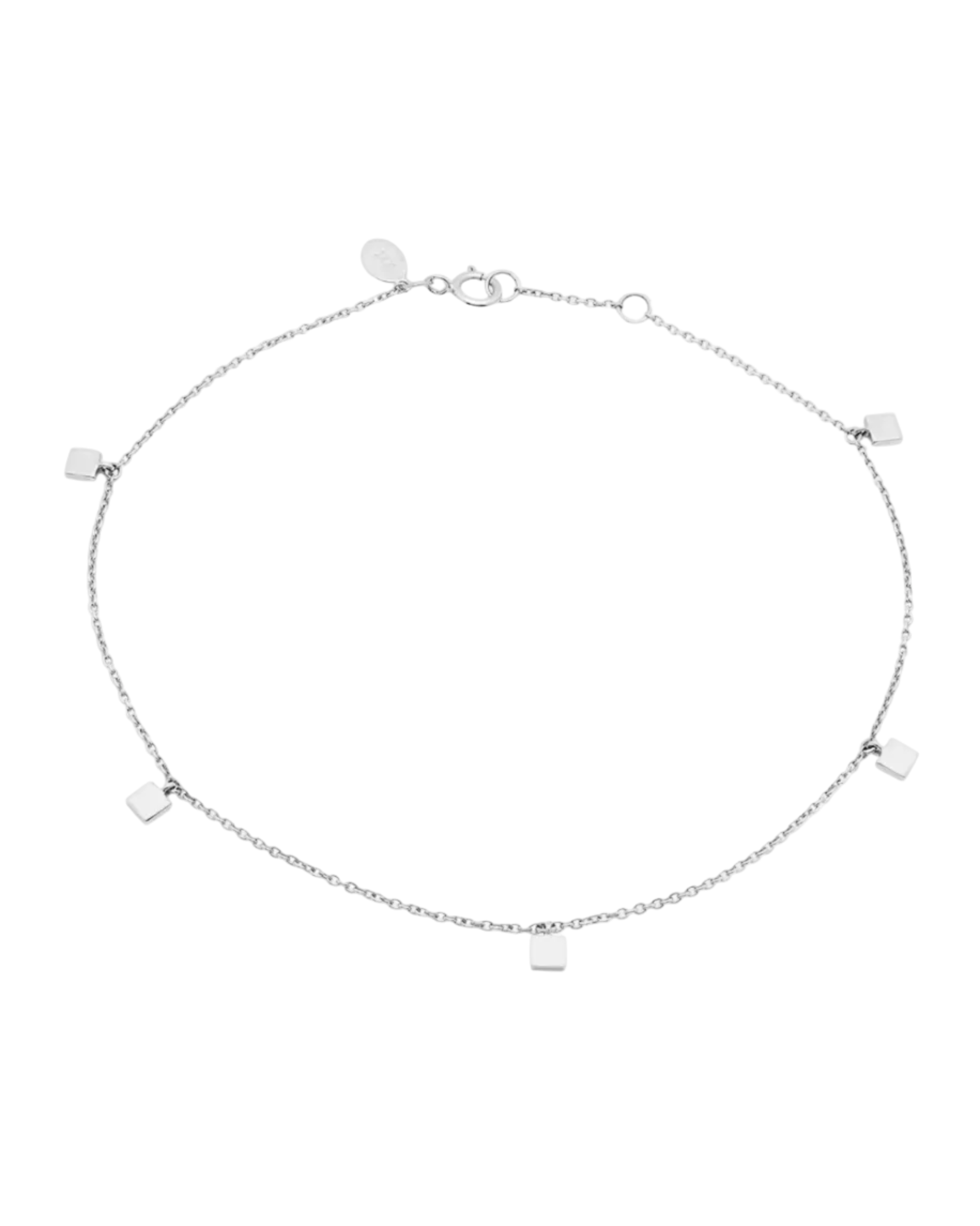 Mini Square Anklet by Eriness - At Present Jewelry