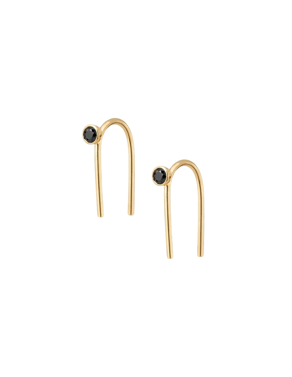 One Pointer Mini Thread Earrings