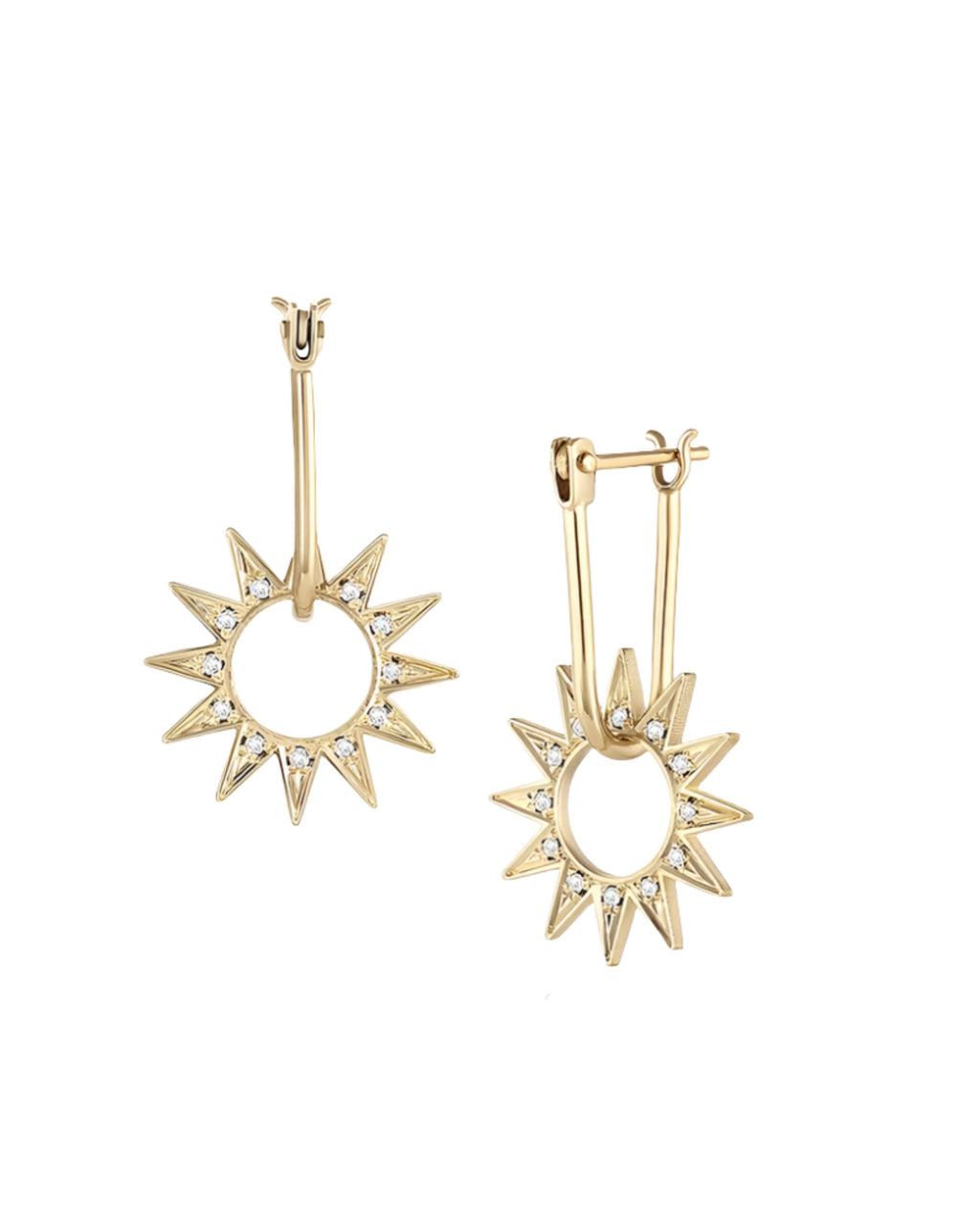 Eclipse Pavé Mini Spur Earring by EMBLM Fine Jewelry - At Present Jewelry