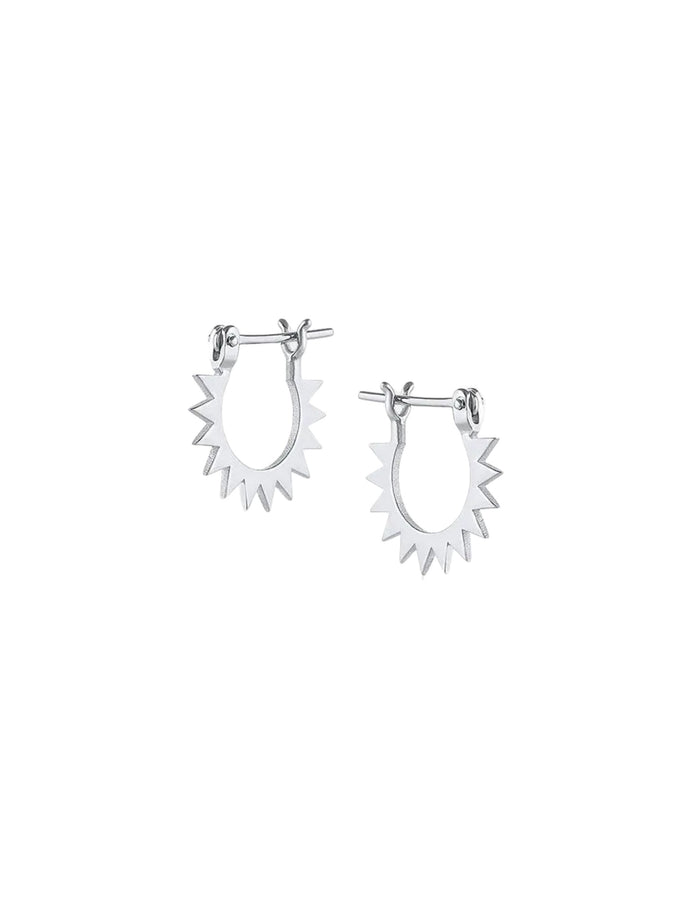 Baby Spur Hoop, Silver by EMBLM Fine Jewelry - At Present Jewelry
