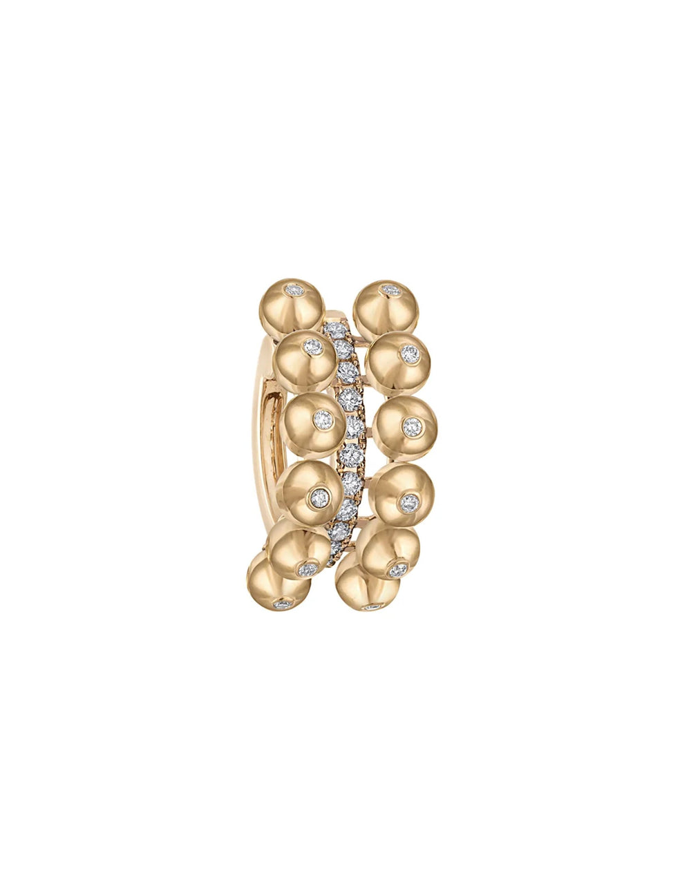 Bubbles Double Row Ear Cuff