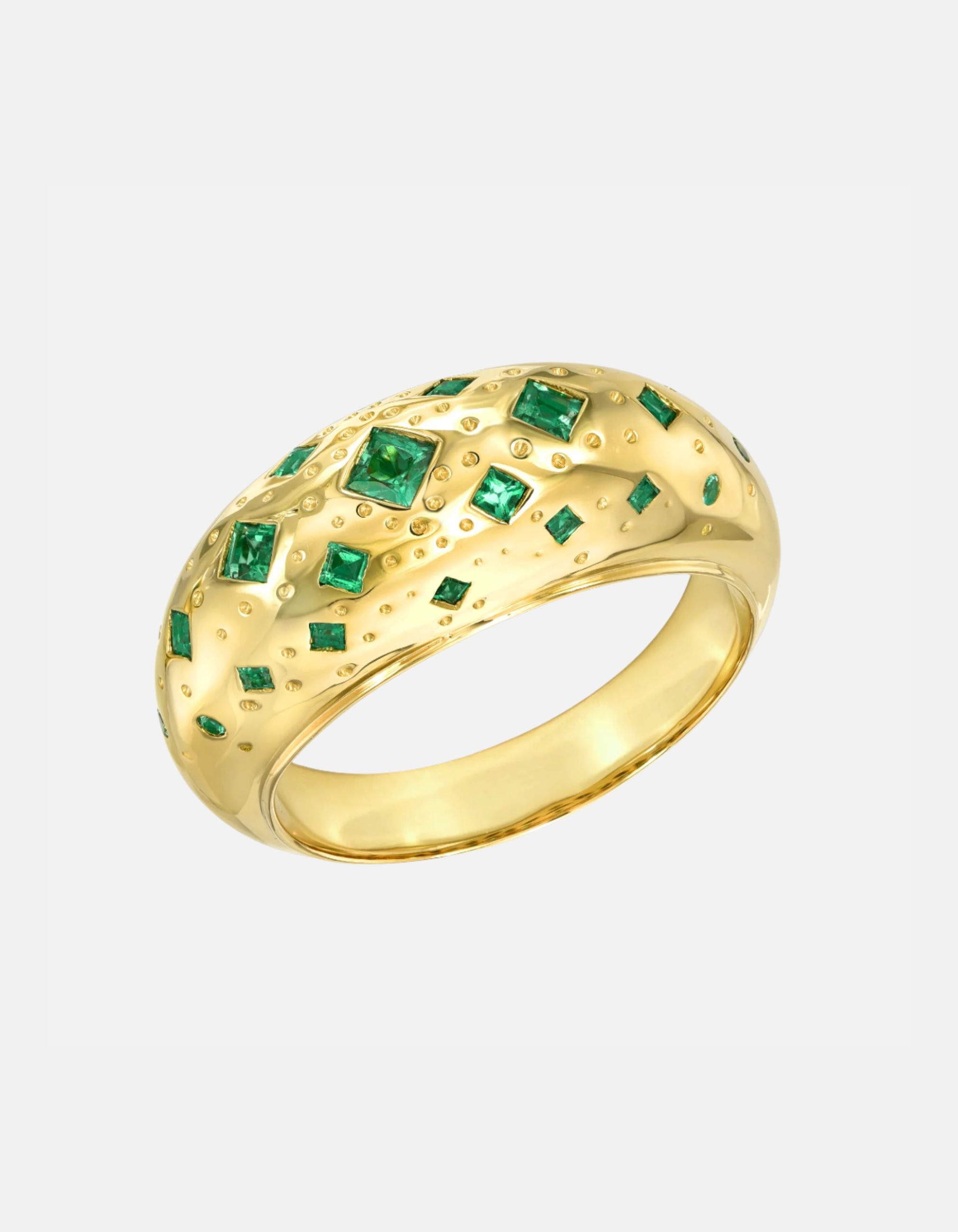 Emerald Chaos Band by Meredith Young - At Present Jewelry