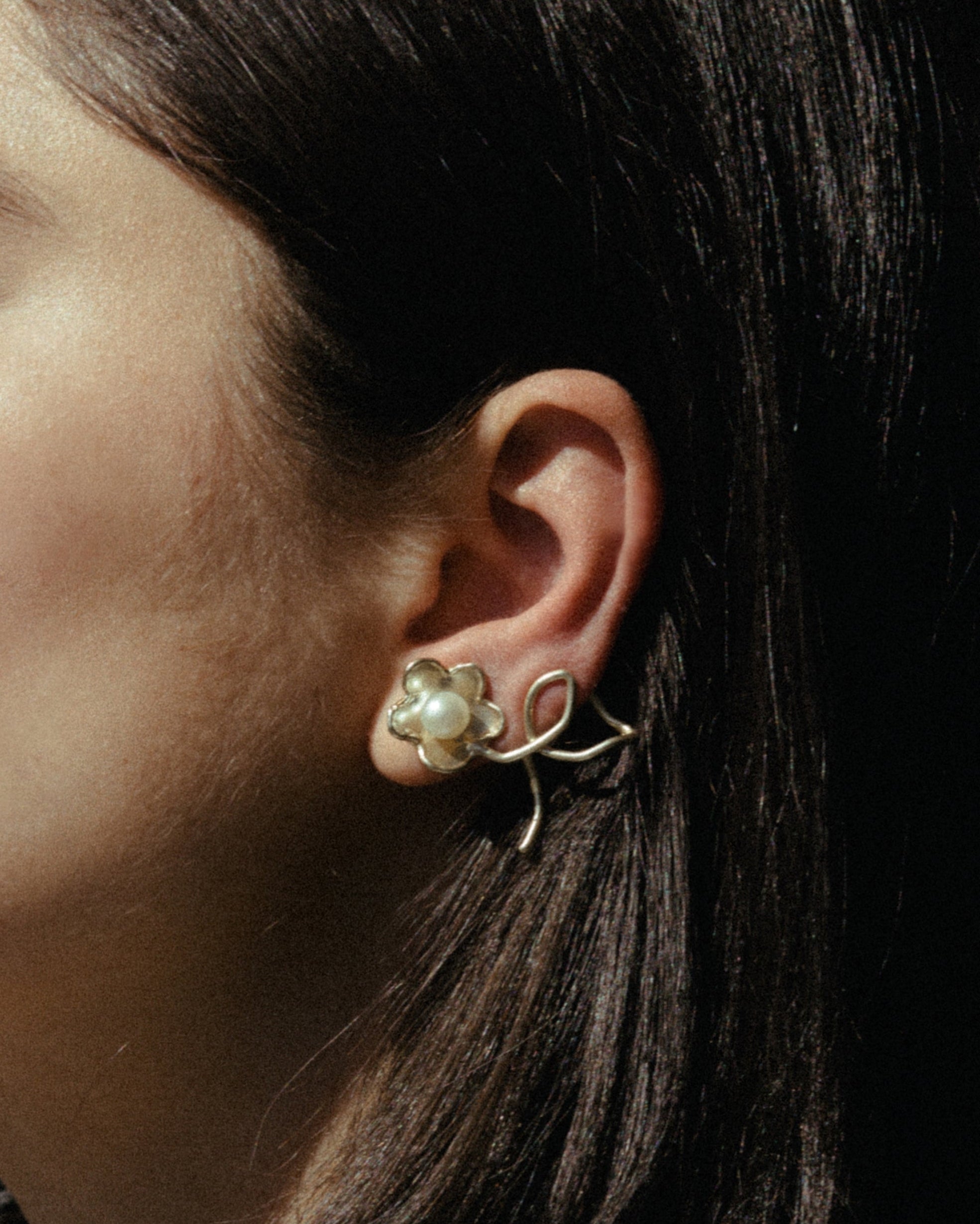 Pearl Studded Earrings by Anita Berisha - At Present Jewelry