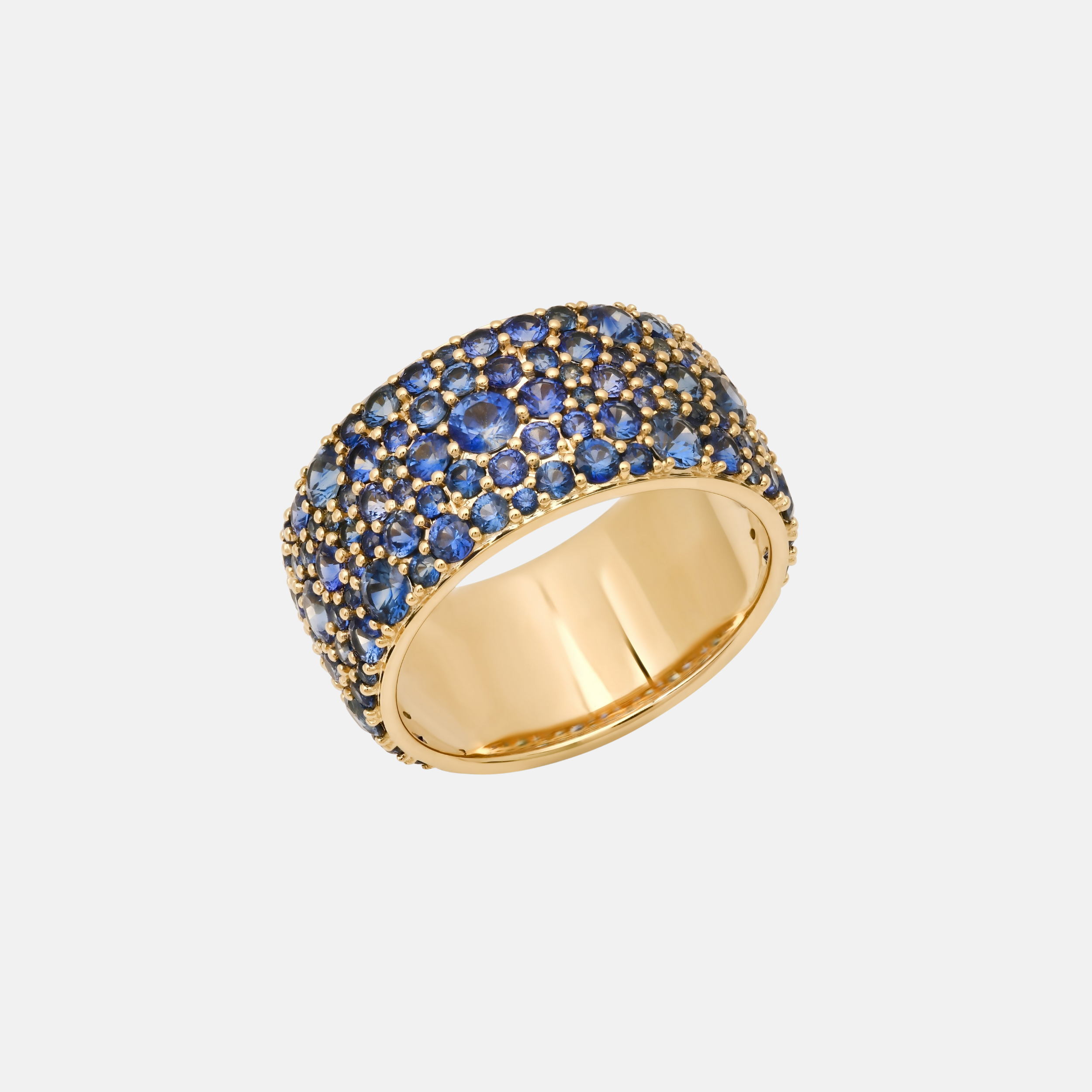 Sapphire Cigar Band by Eriness - At Present Jewelry