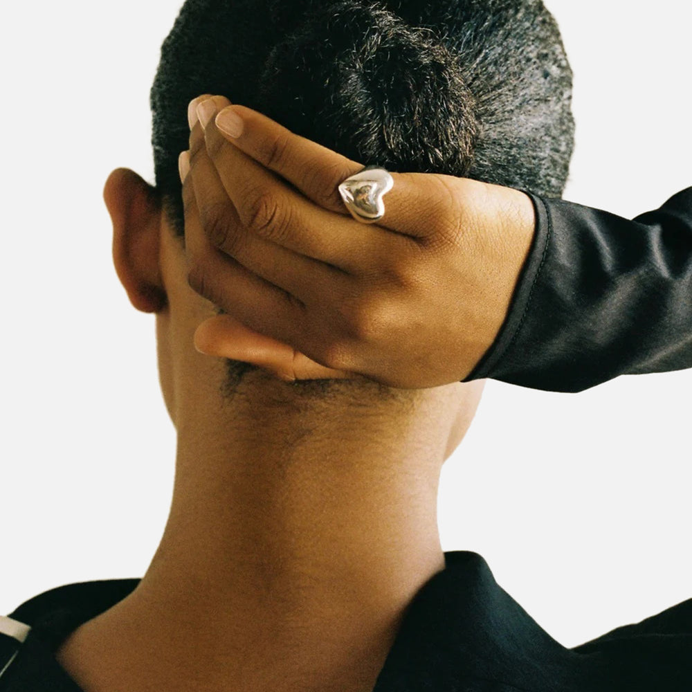 Bigger Heart Ring, Gold by Annika Inez - At Present Jewelry