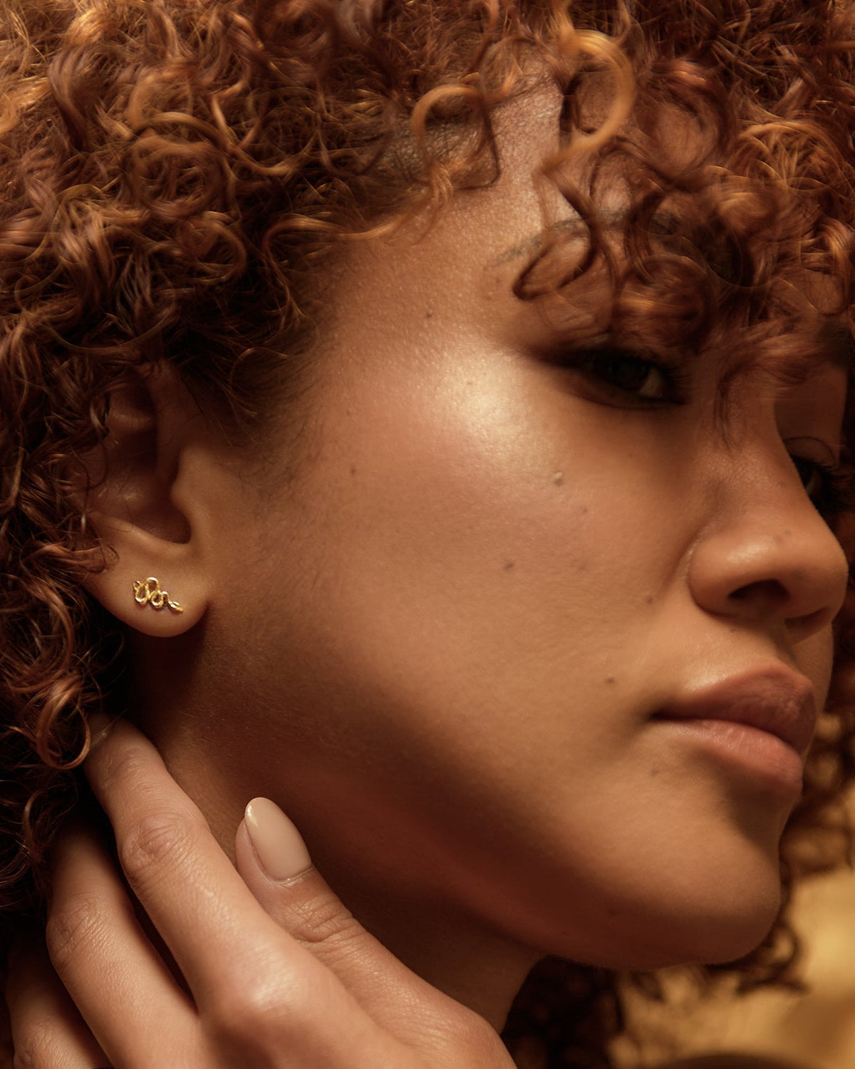 Snake Stud Earrings by Alice Pierre - At Present Jewelry