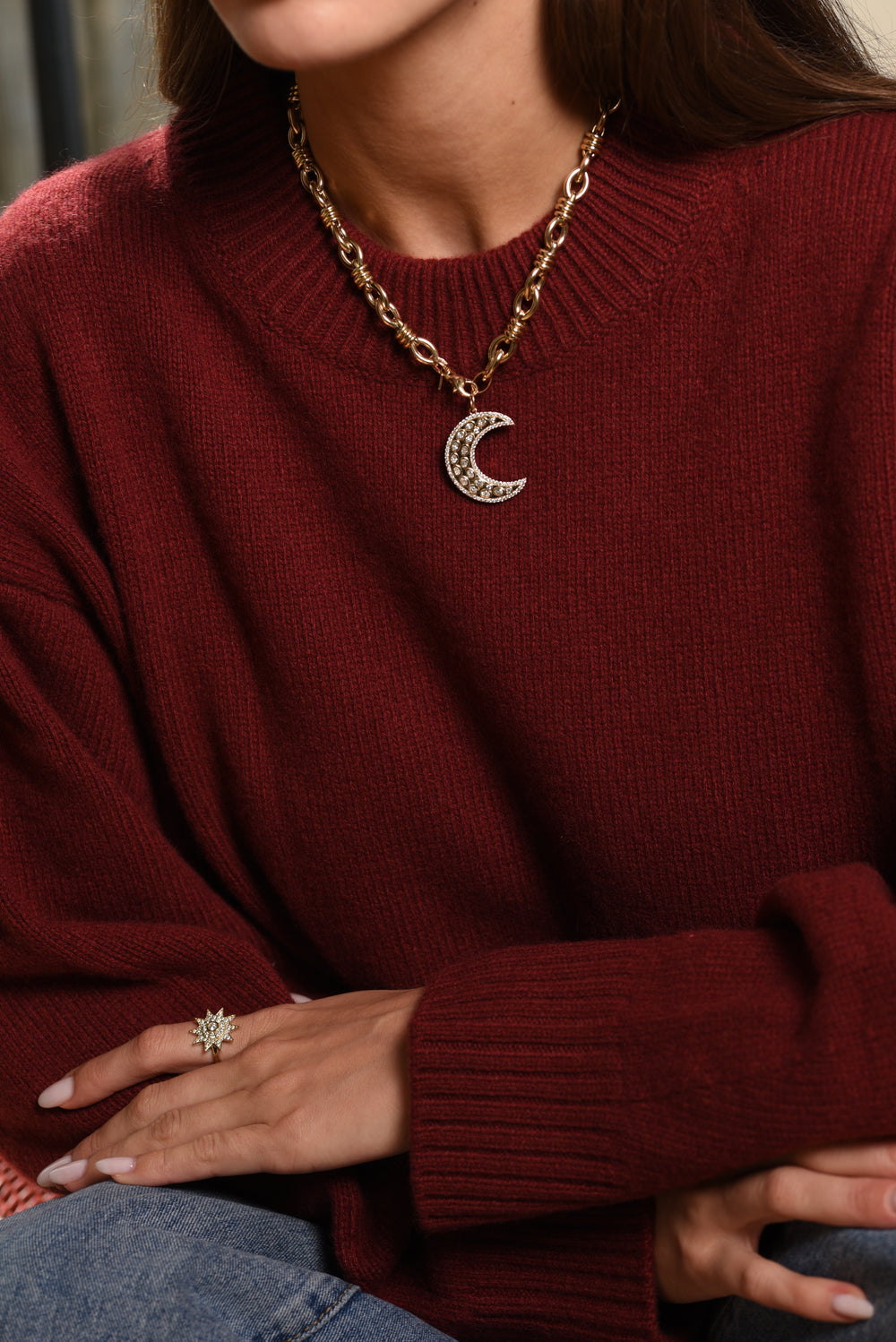 Maneskin Moon Charm by Lionheart - At Present Jewelry