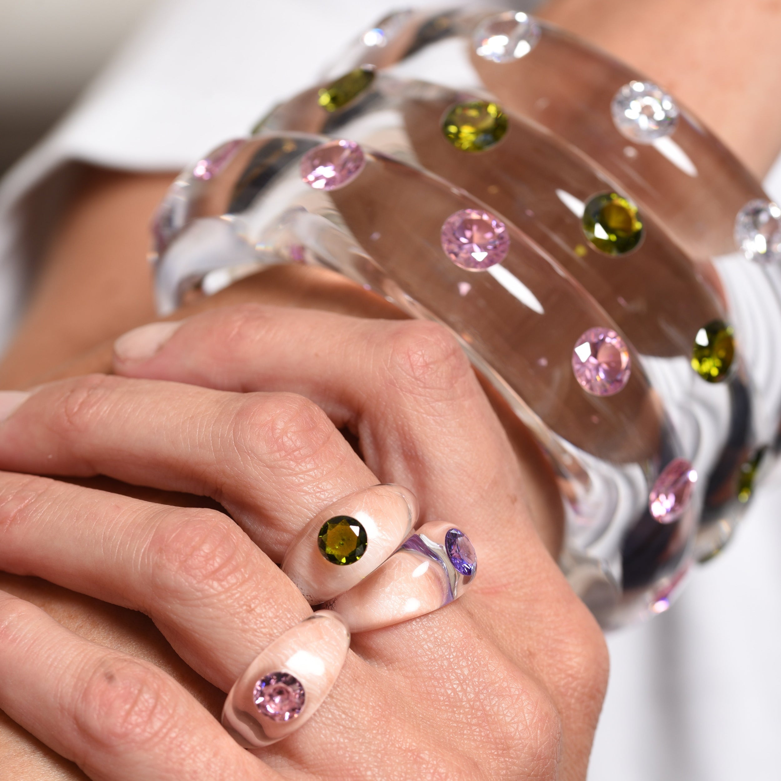 Big Lucid Bangle by Sarah Noor - At Present Jewelry