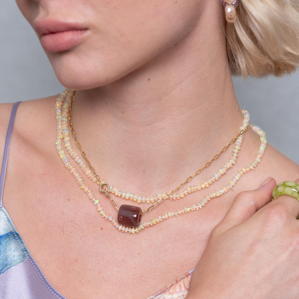 Twilight Opal Necklace by Encirkled Jewelry - At Present Jewelry