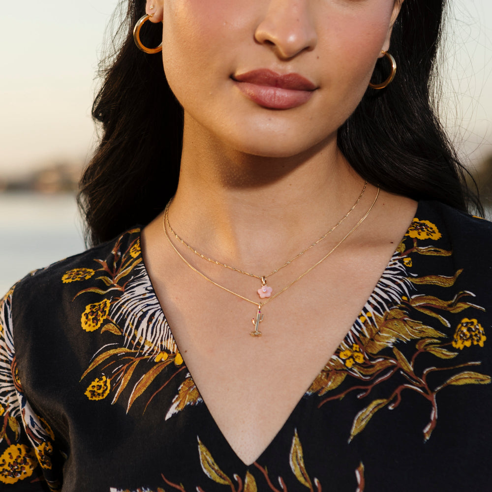 Diamond Blossom Peruvian Opal Charm by Ariel Gordon Jewelry - At Present Jewelry