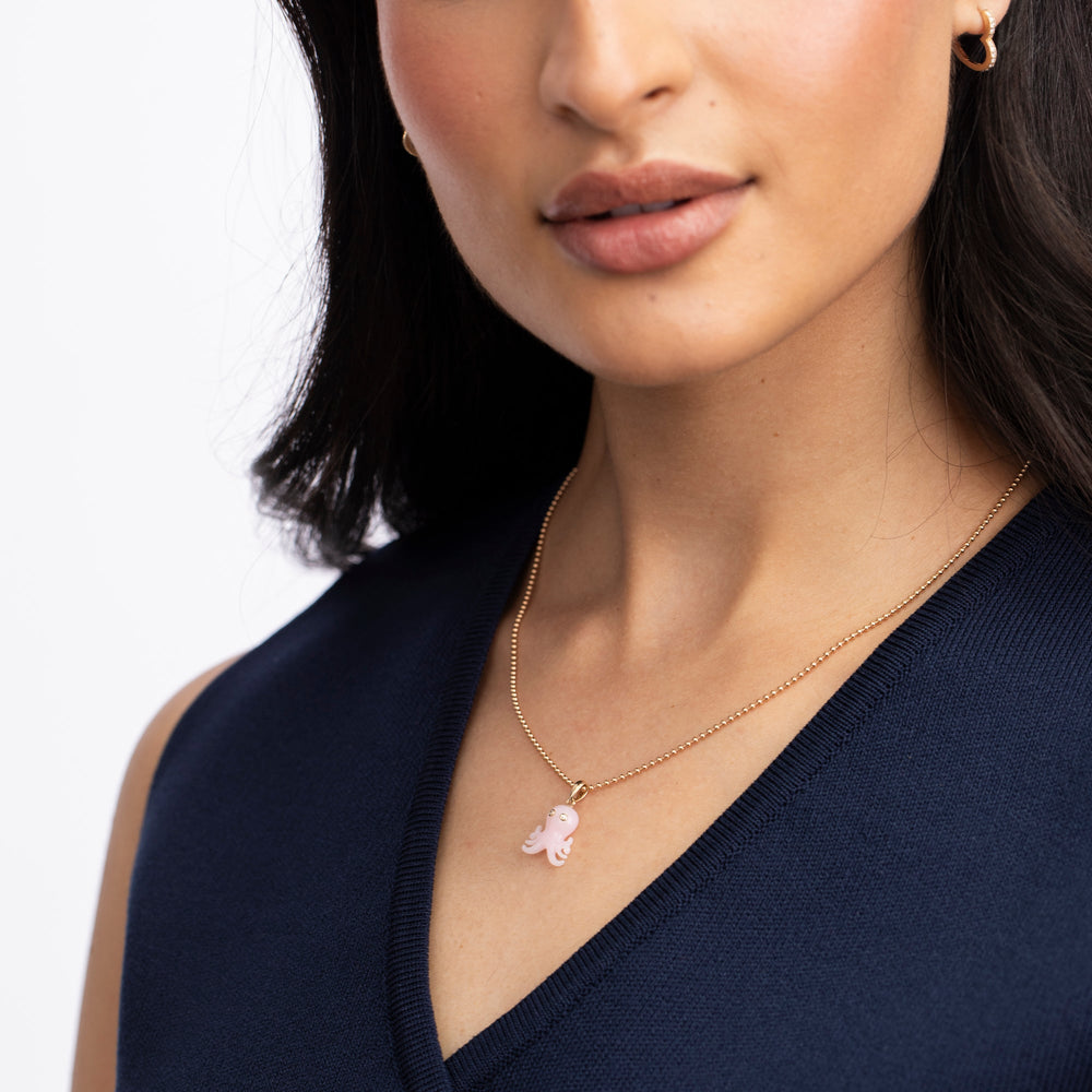 Diamond and Opal Octopus Pendant by Ariel Gordon Jewelry - At Present Jewelry