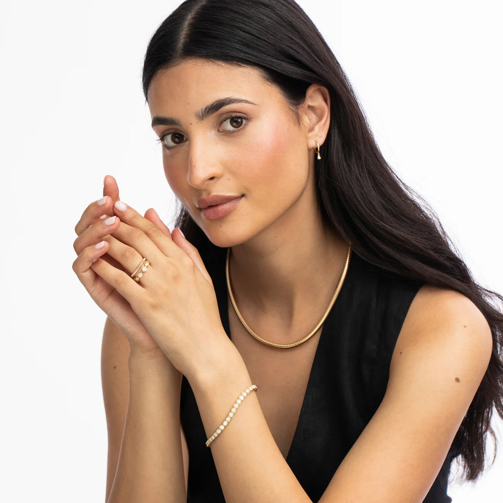 Diamond Hex Eternity Ring by Ariel Gordon Jewelry - At Present Jewelry