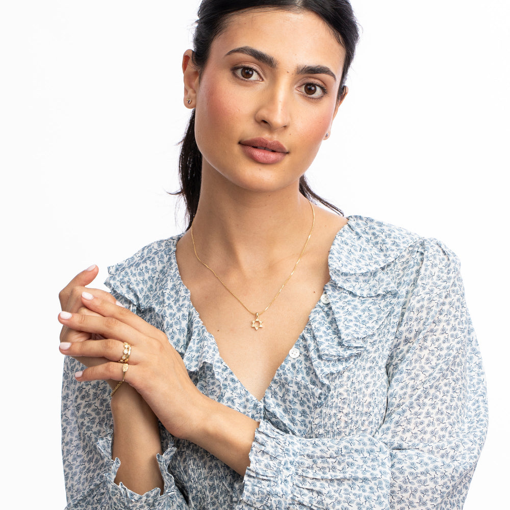 Diamond Star of David Talisman Charm by Ariel Gordon Jewelry - At Present Jewelry