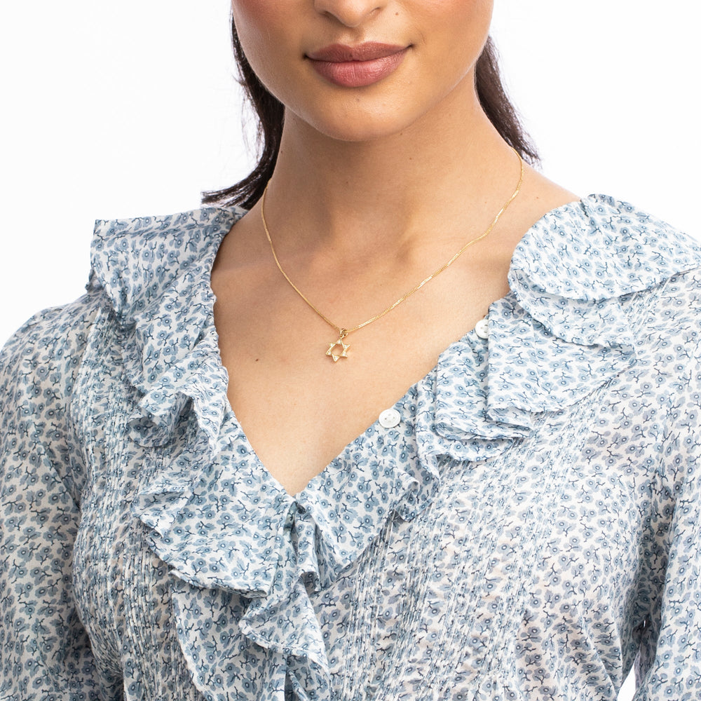 Diamond Star of David Talisman Charm by Ariel Gordon Jewelry - At Present Jewelry