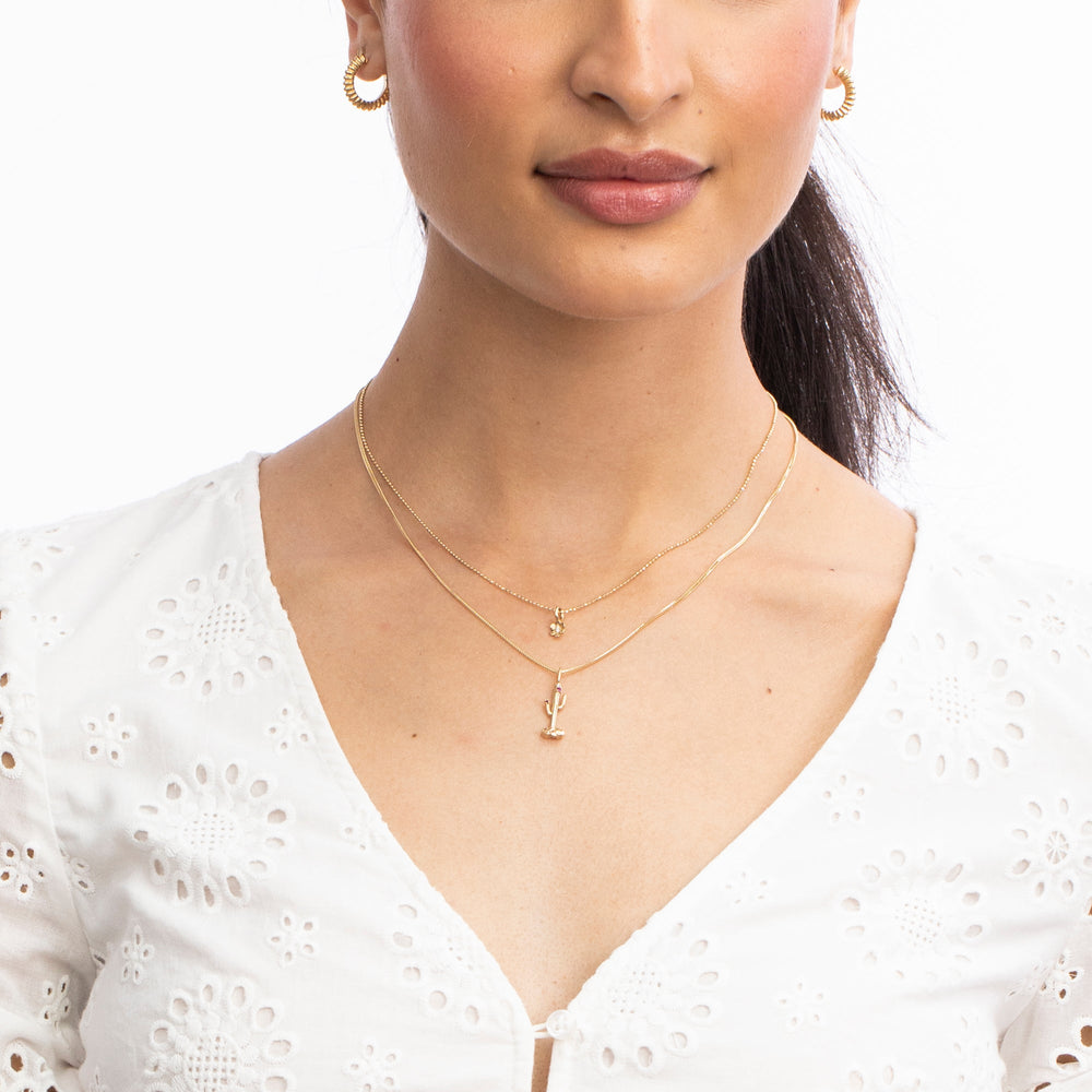 Ruby Blossom Cactus Charm by Ariel Gordon Jewelry - At Present Jewelry