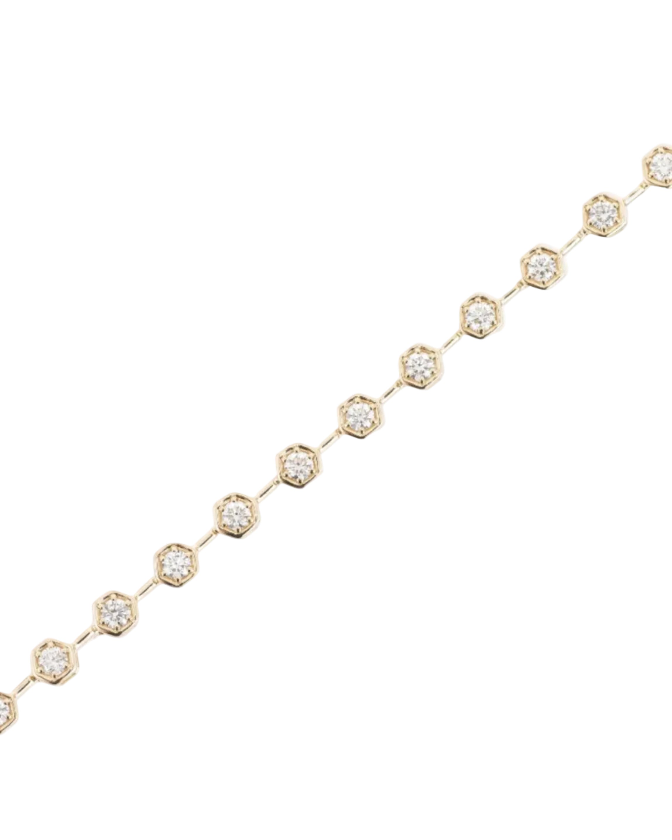 Diamond Hex Tennis Bracelet by Ariel Gordon Jewelry - At Present Jewelry