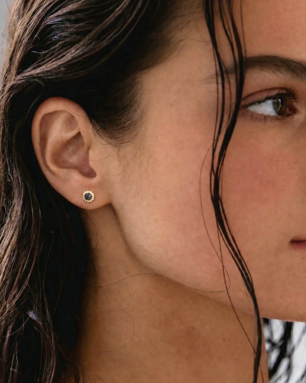 Baby Peristome Inverted Diamond Studs