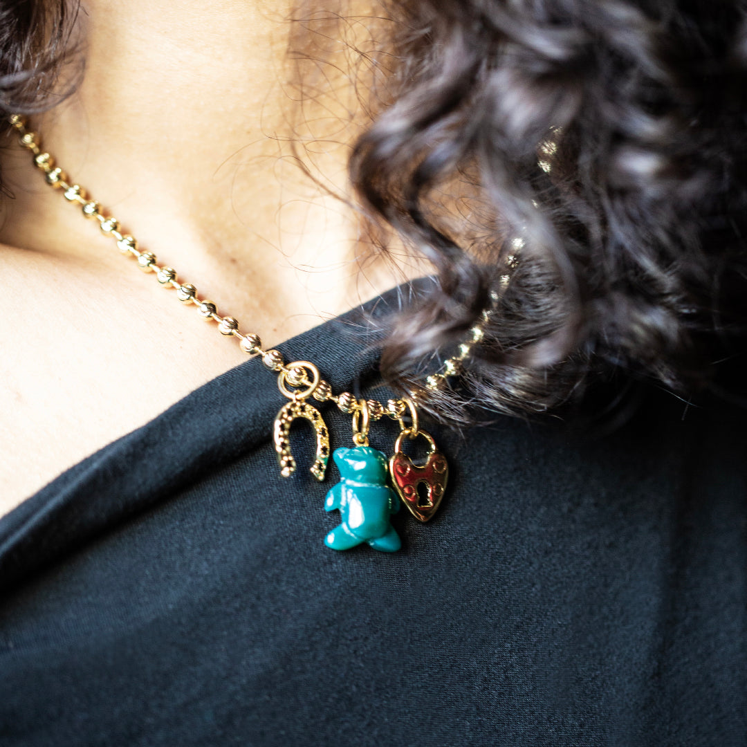 Beary Lucky Charm Necklace