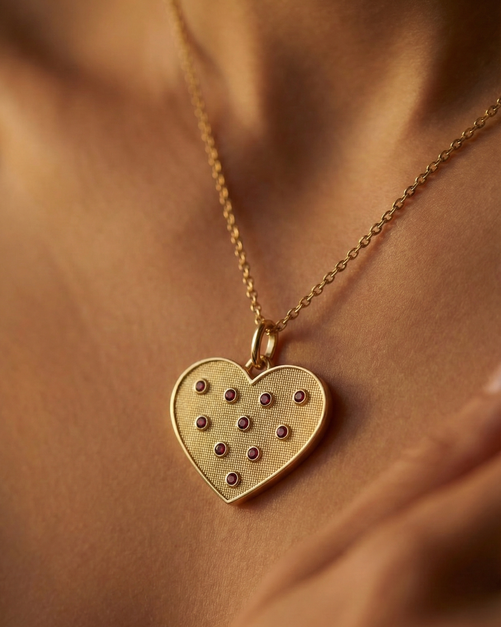Birthstone Heart Pendant