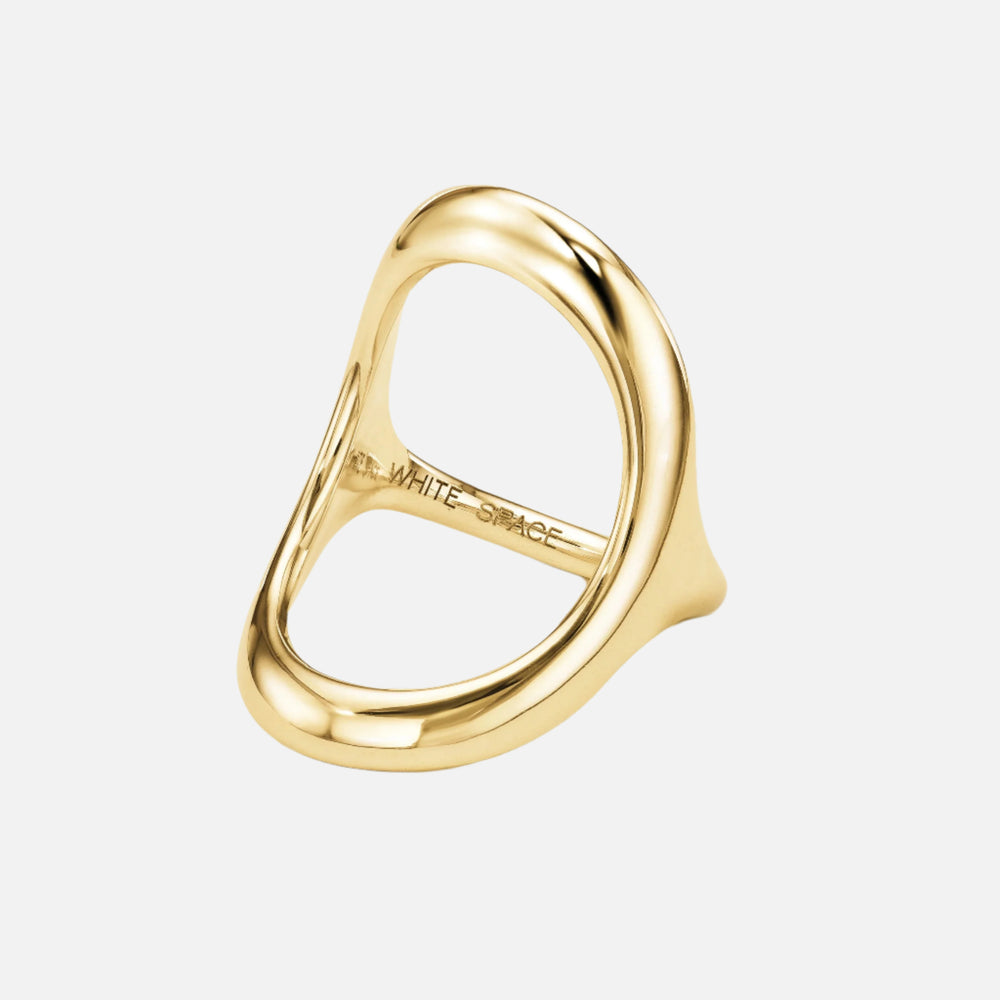 Bold Continuity Ring by White/Space - At Present Jewelry