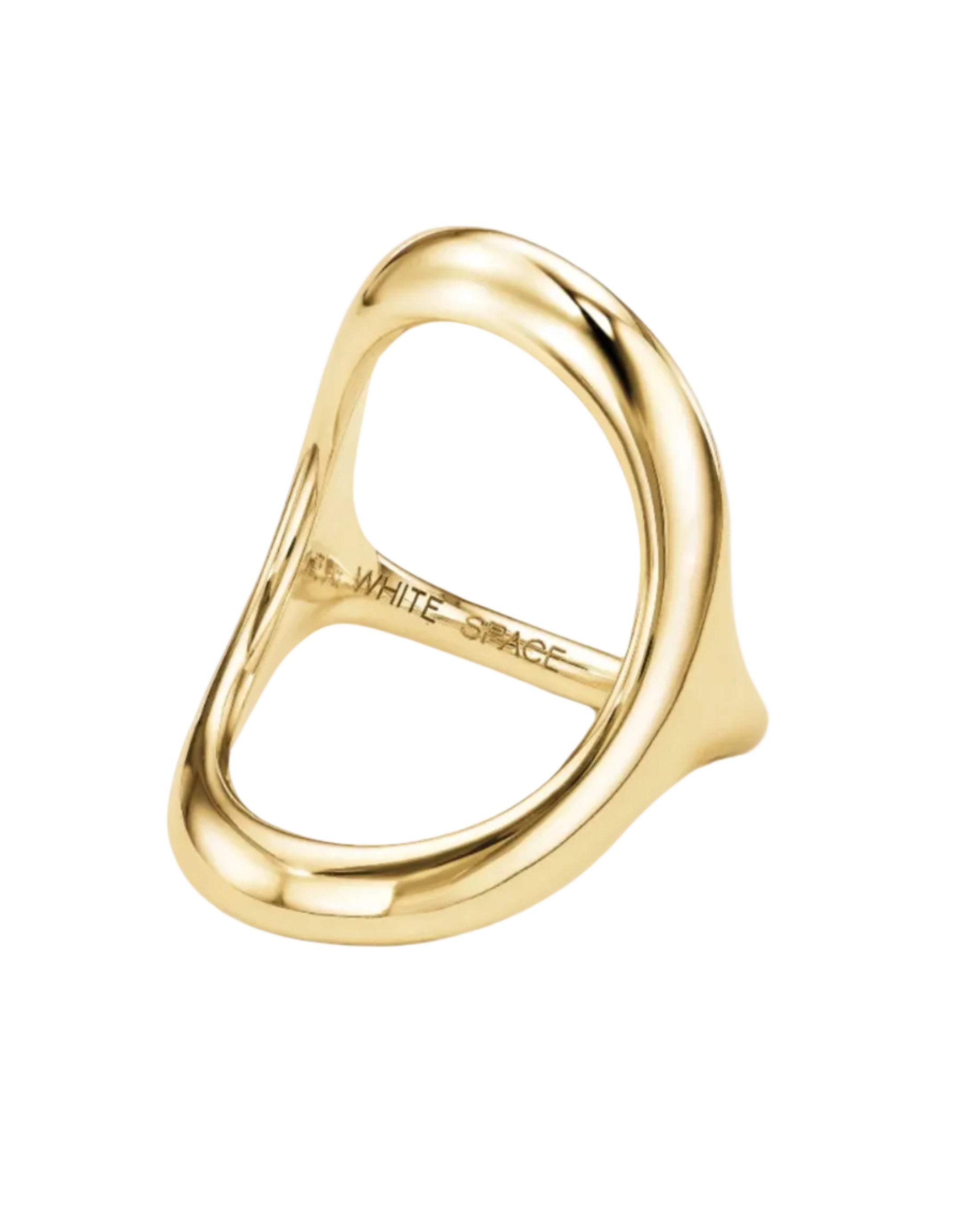 Bold Continuity Ring by White/Space - At Present Jewelry
