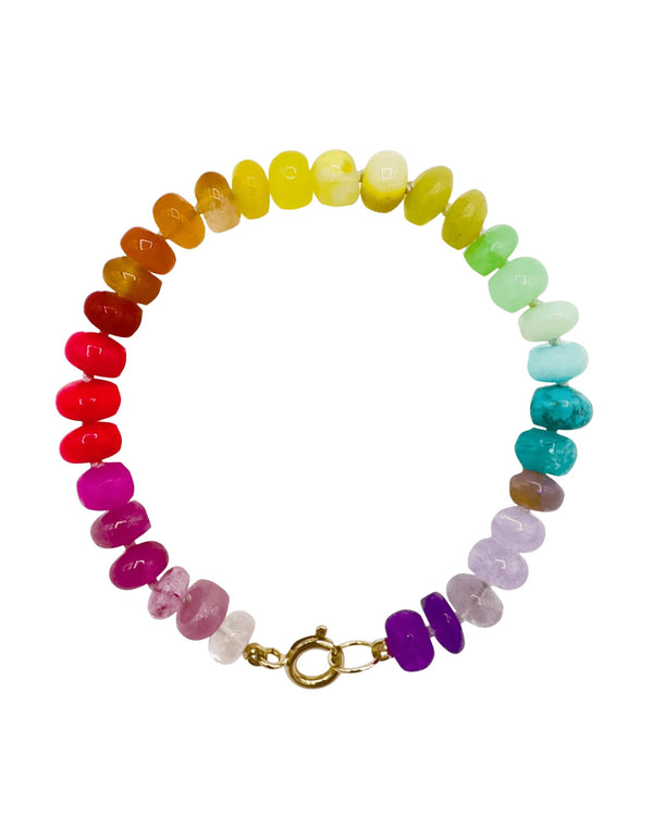 Neon Rainbow Bracelet by Encirkled Jewelry - At Present Jewelry