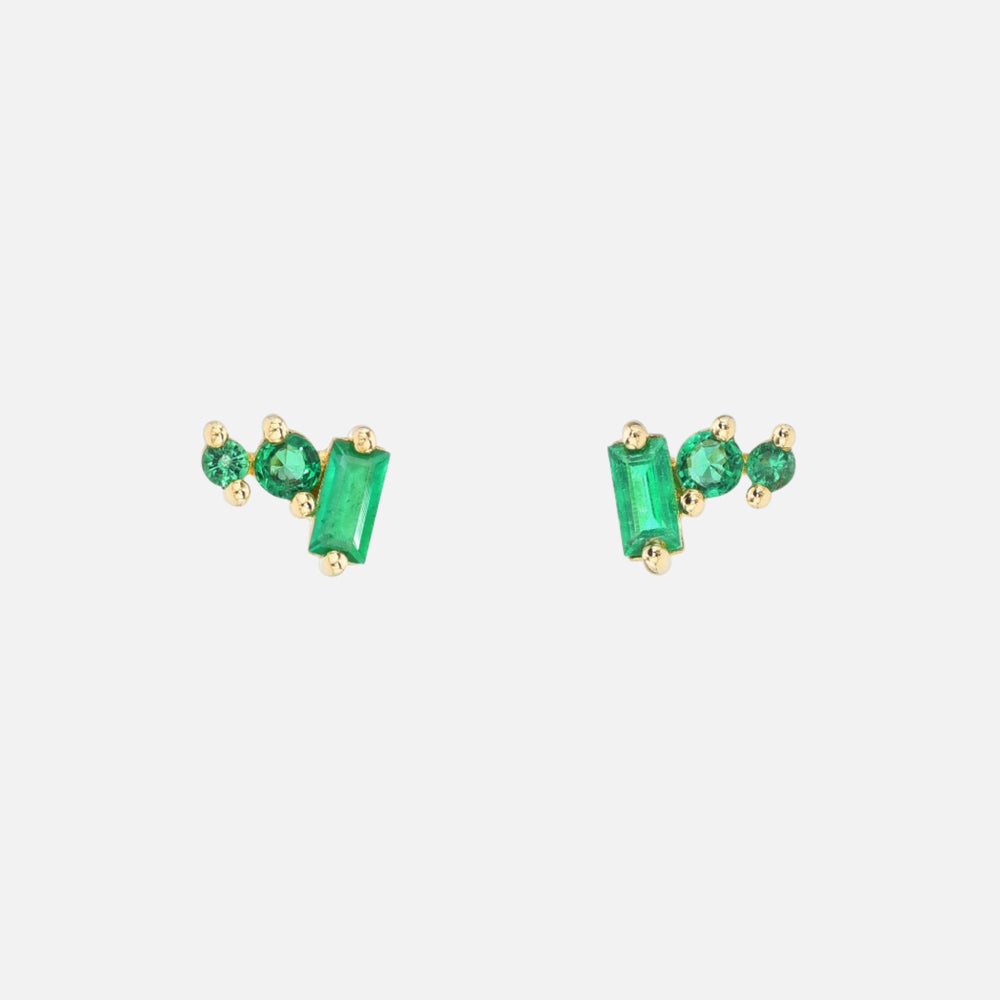 Gemstone Petite Post Earrings by Meredith Young - At Present Jewelry