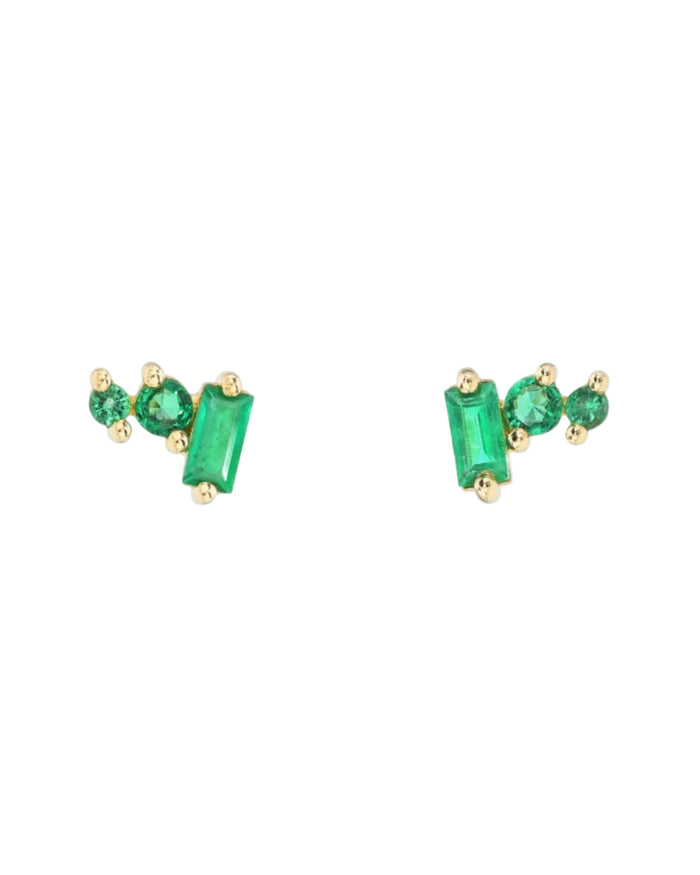 Gemstone Petite Post Earrings by Meredith Young - At Present Jewelry